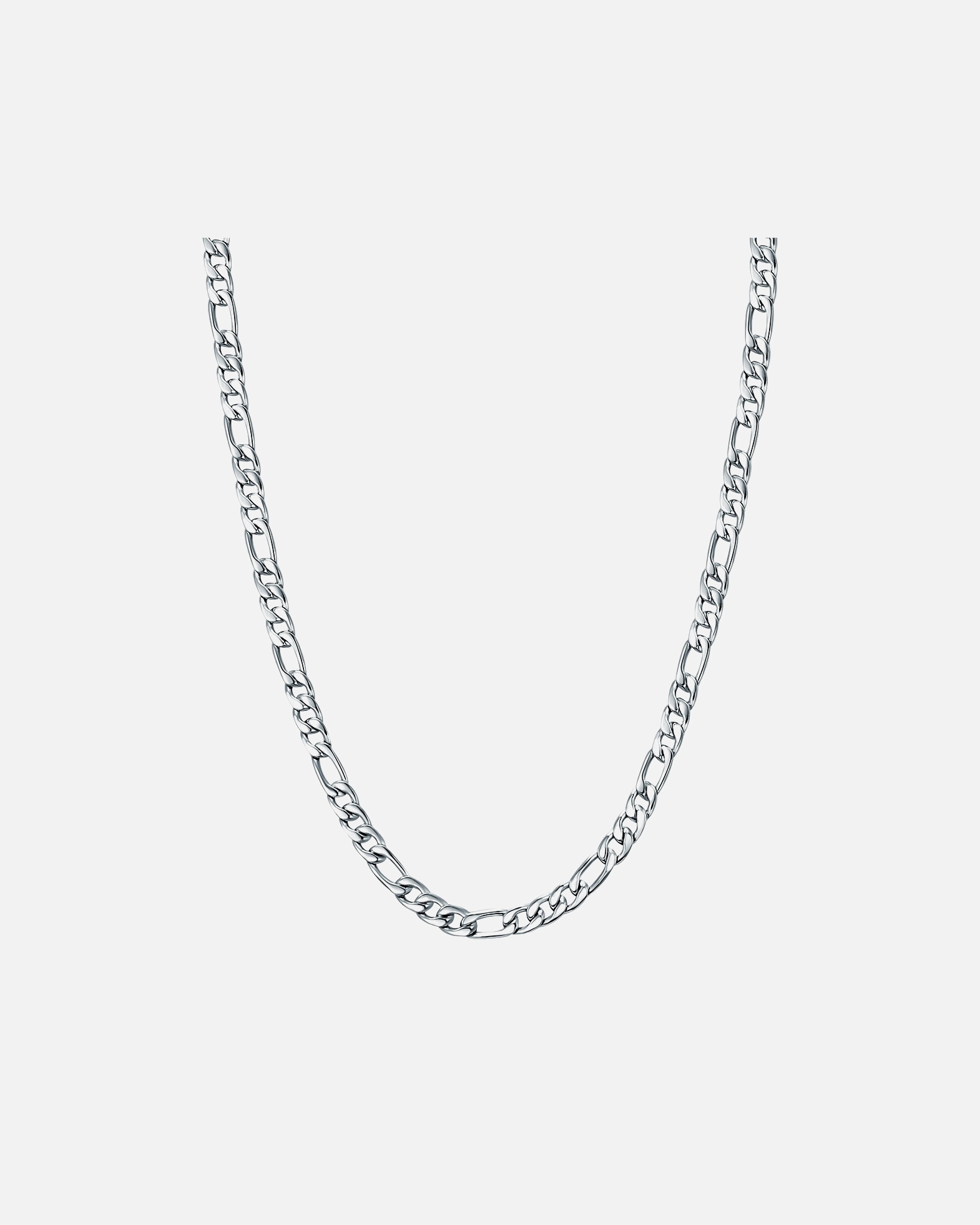 Halskette für Männlich True Rebels Halskette Edelstahl in Silber 55 cm