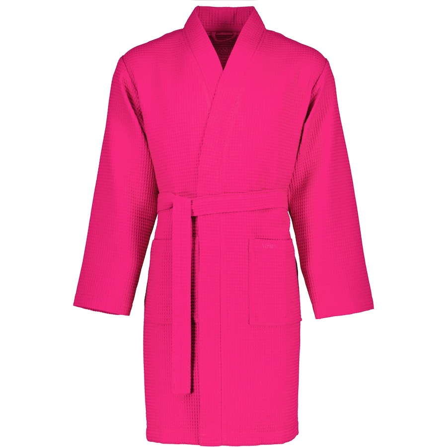 Vossen Bademäntel unisex Kurzmantel Rom cranberry - 3770 M Weiss