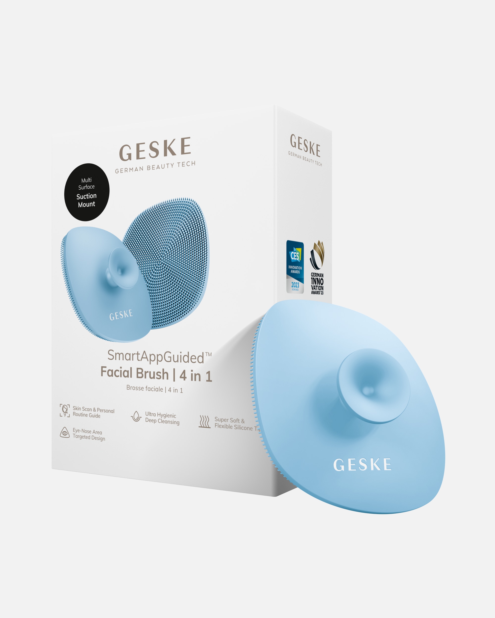 Reinigungsinstrument für Unisex GESKE SmartAppGuided™ Facial Brush | 4 in 1 Aquamarine