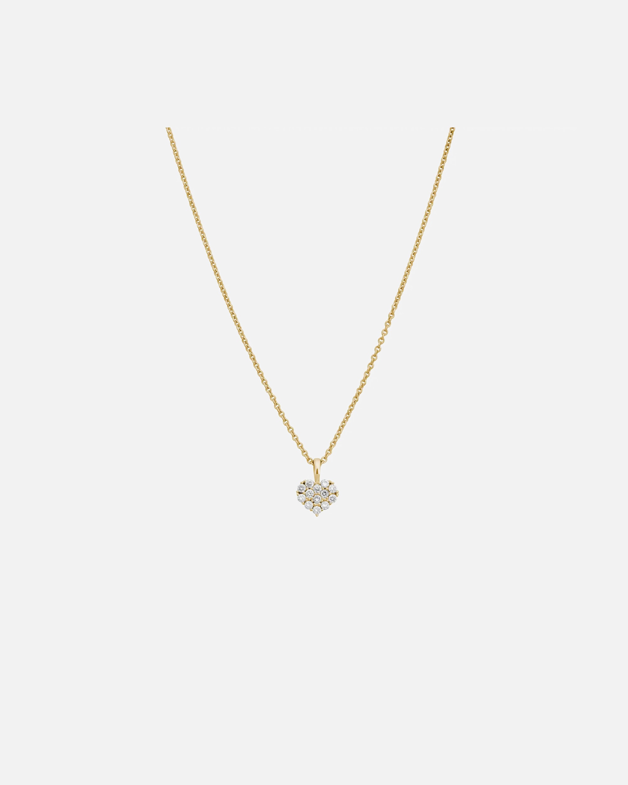 Halskette für Weiblich Lyomi Default Brand Line Anhänger mit Kette 585/- Gold Diamant Lab Grown weiß 0,17ct. 45,0cm