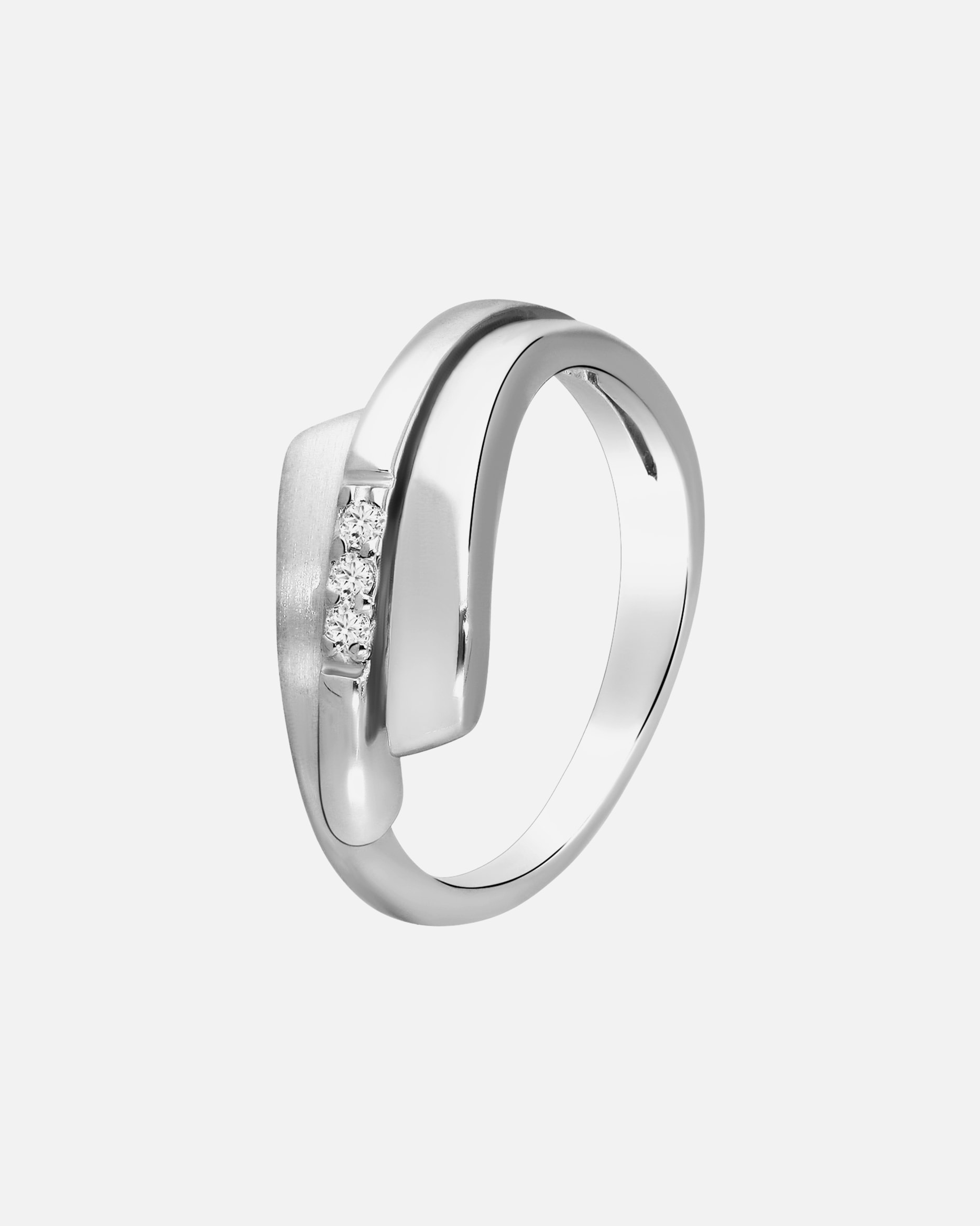 Ring für Weiblich Lucardi Ringe 925 Silber - silbern 55mm