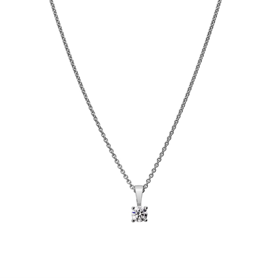 Lyomi Anhänger mit Kette 585/- Gold Diamant Lab Grown weiß 0,25ct. Damen