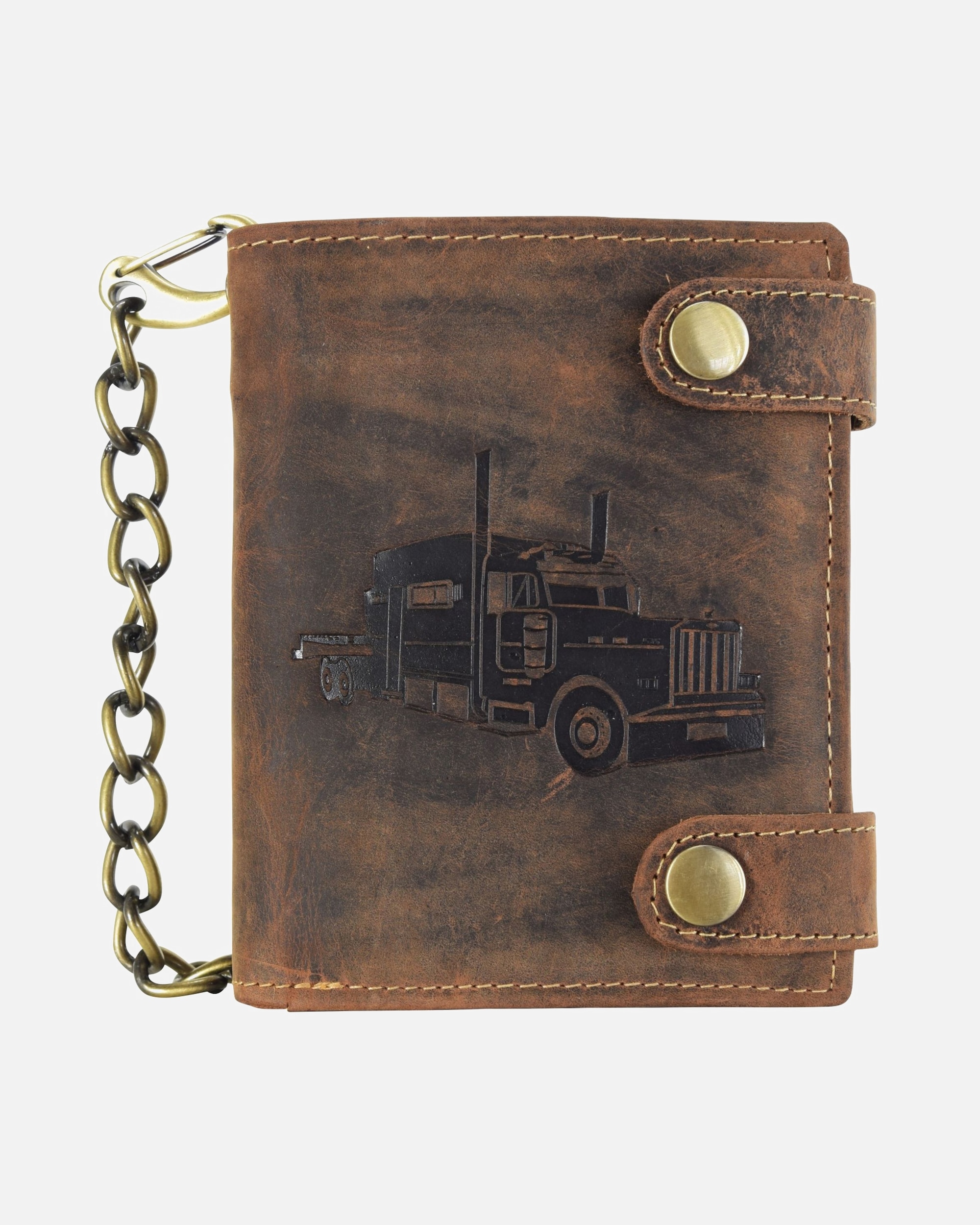 Portemonnaie für Männlich Greenburry Vintage Herrengeldbörse braun