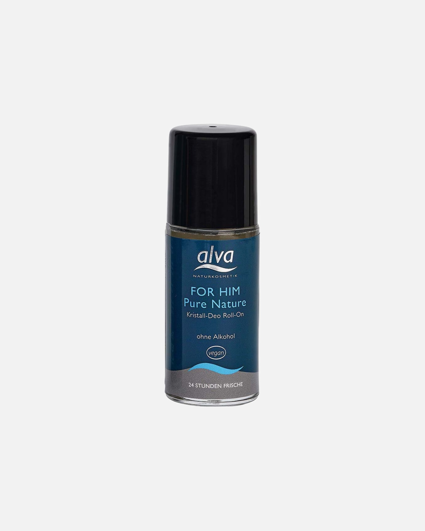 Deodorant für Männlich Alva Naturkosmetik FOR HIM Pure Nature - Kristall- Deo Roll on 50 ml