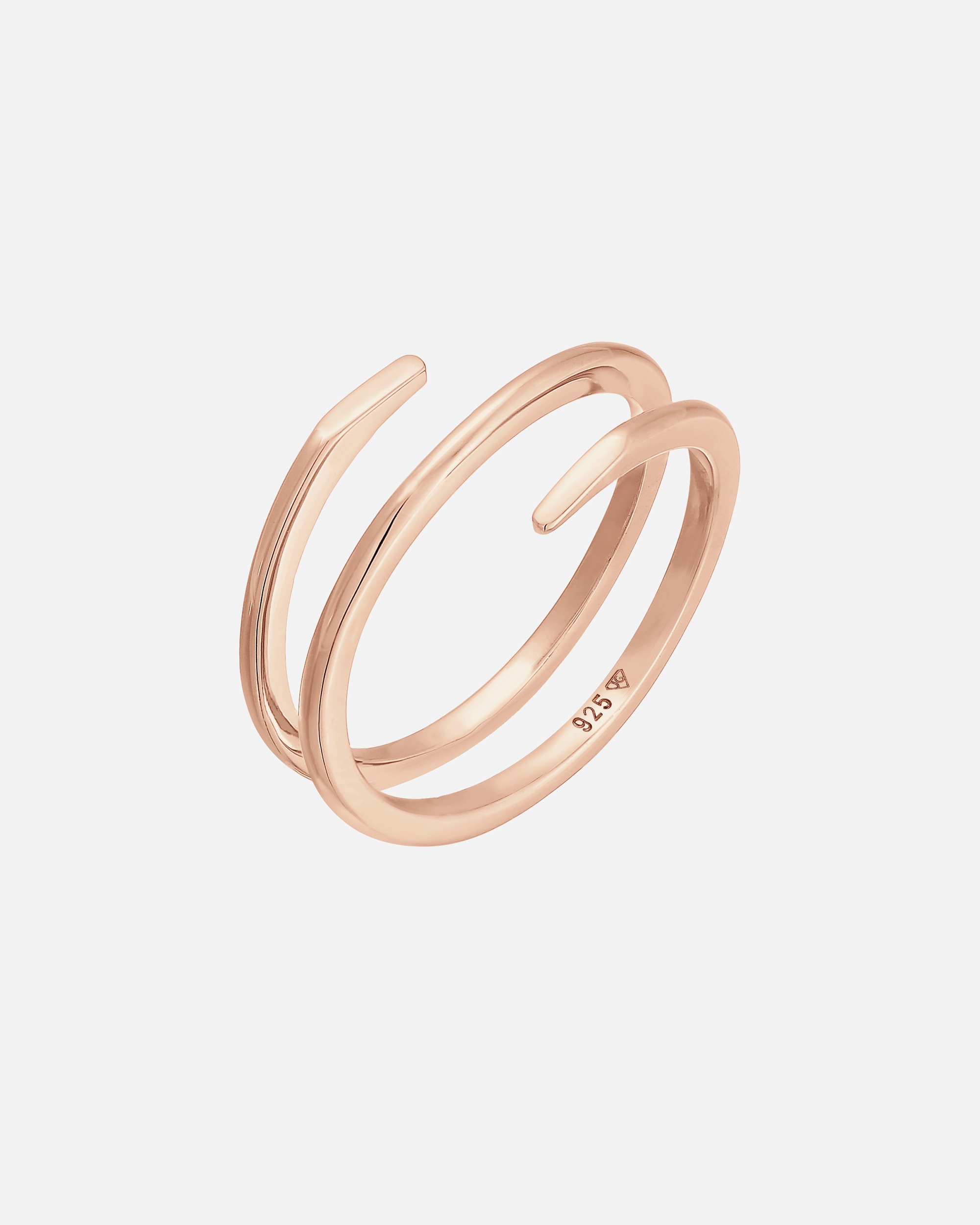 Ring für Weiblich Elli Wickelring Twist Fein 925 Silber 56