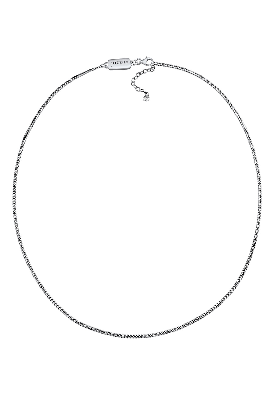 KUZZOI Herren Panzerkette Basic Fein 925 Silber 50