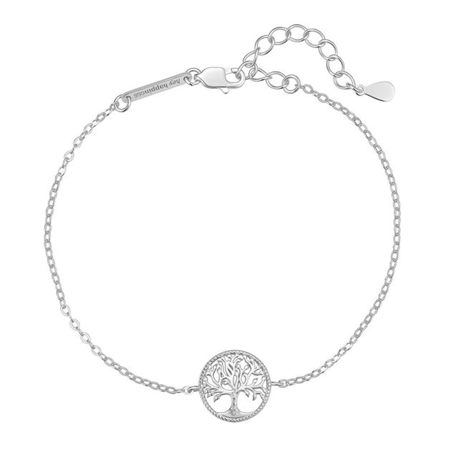 Hey Happiness Lebensbaum Armband – 925 Sterling Silber Tree of Life Damen