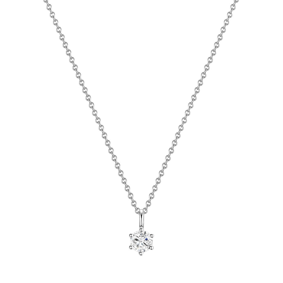 Glanzstücke München Halskette Sterling Silber Zirkonia in 40,0 cm Basiskette + 5,0 Verlängerung Damen