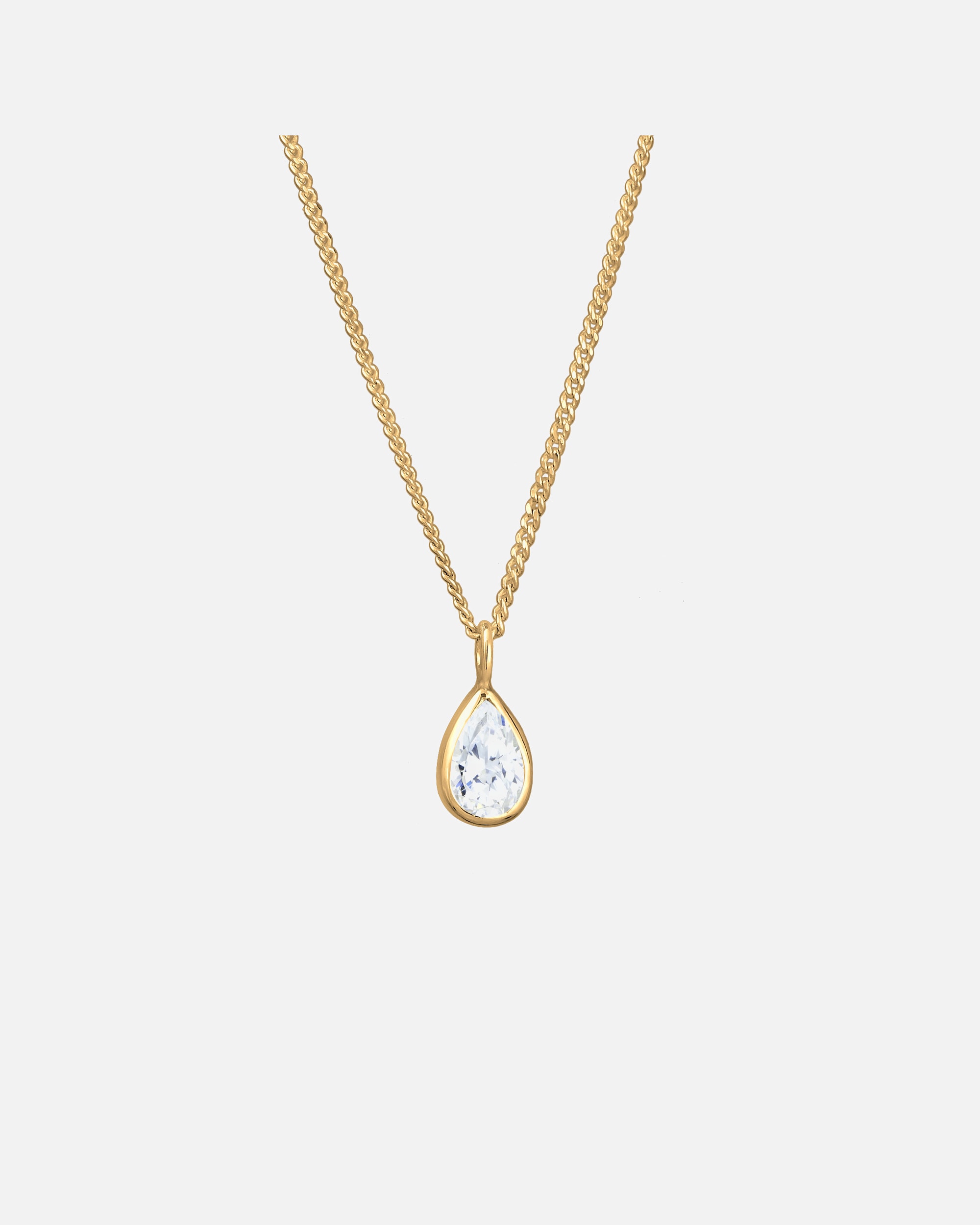 Halskette für Weiblich Elli Zirkonia Tropfen 925 Sterling Silber 42