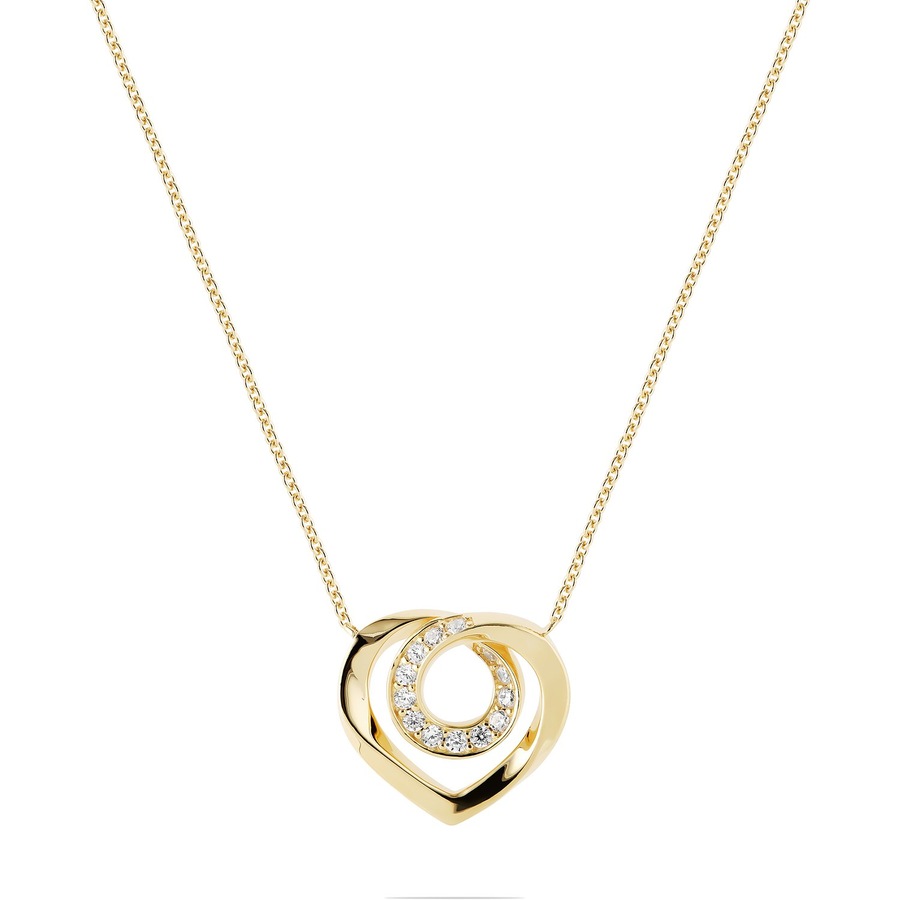 Jette Kette 925er Silber, recycelt gelbgold Damen
