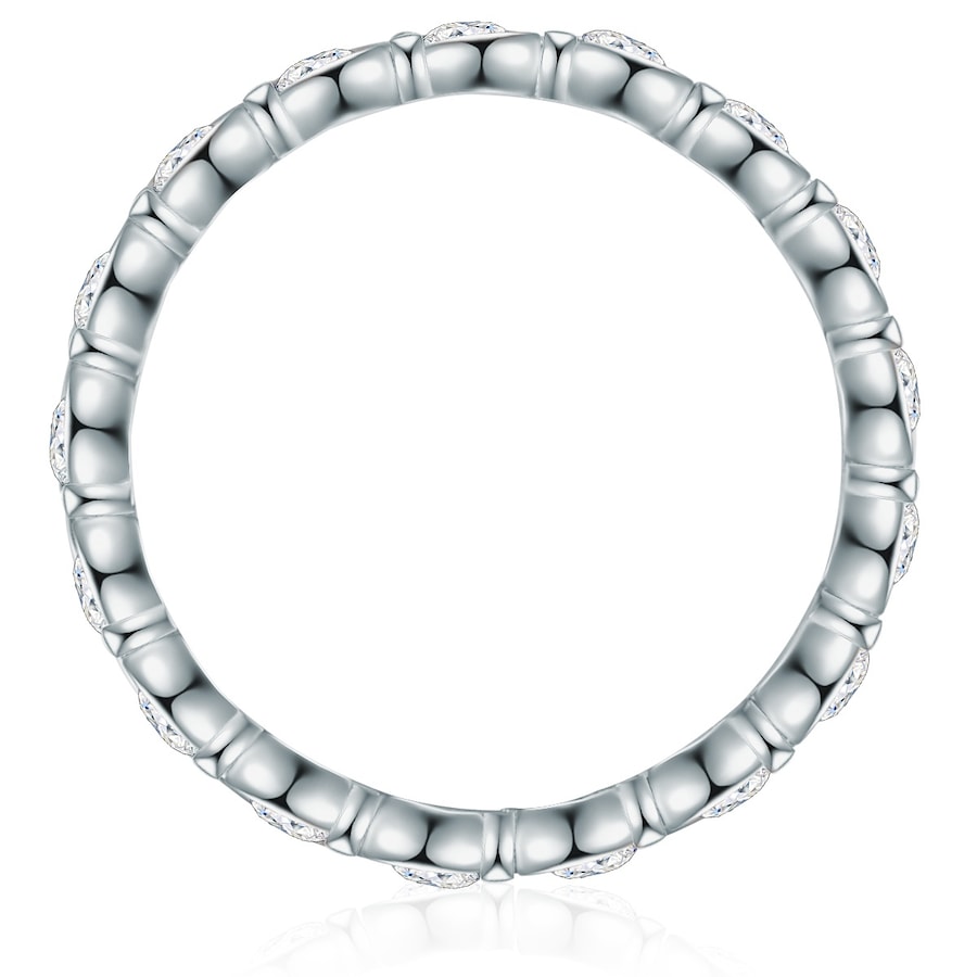 Trilani Ring aus Sterling Silber in silber mit Zirkonia 54 Damen