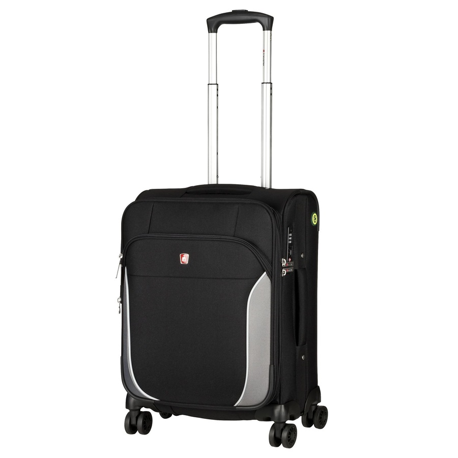 Traveller PROnature 4-Rollen Kabinentrolley 54 cm schwarz Schwarz Herren