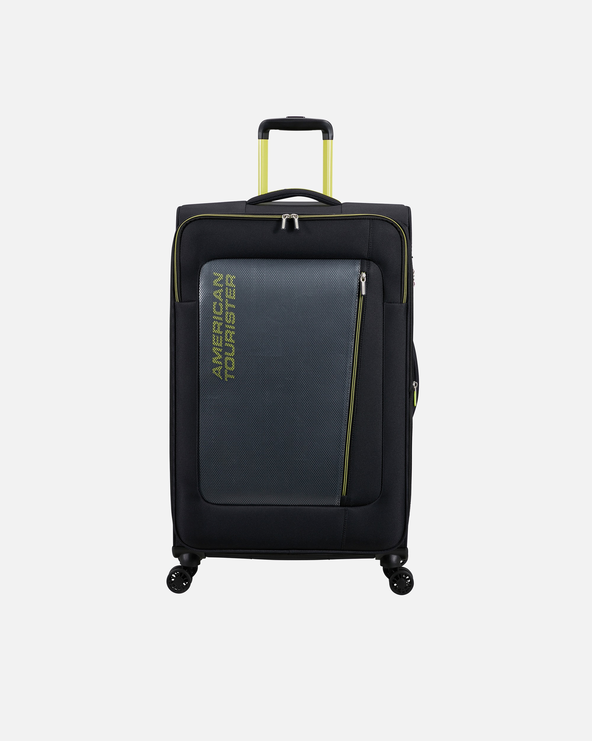 Koffer für Unisex American Tourister Koffer Aktivus Spinner L erweiterbar Black Lime