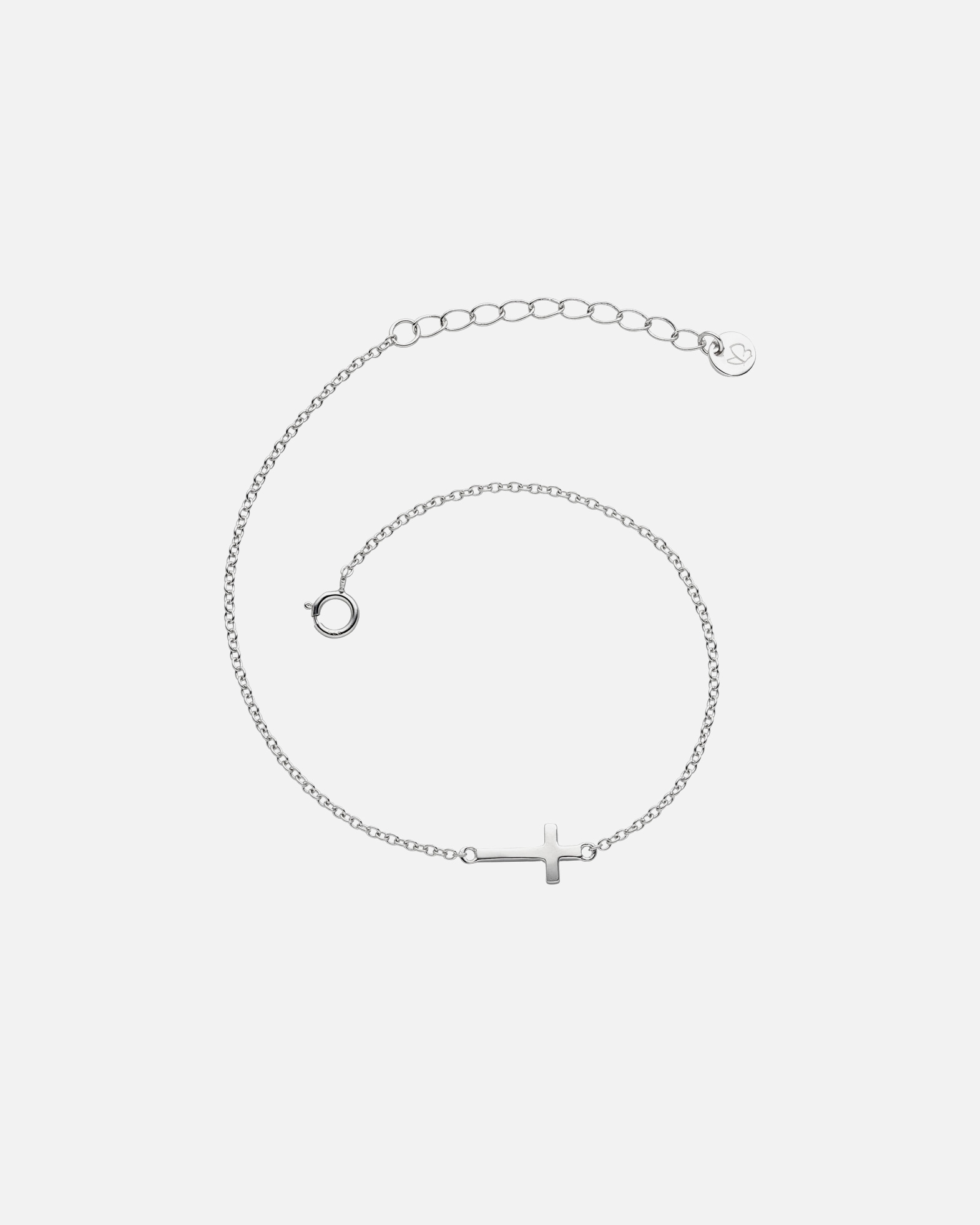 Armband für Weiblich Glanzstücke München Armband Kreuz aus Sterling Silber in silber 17,0 cm Basislänge + 3,0 cm Verlängerung