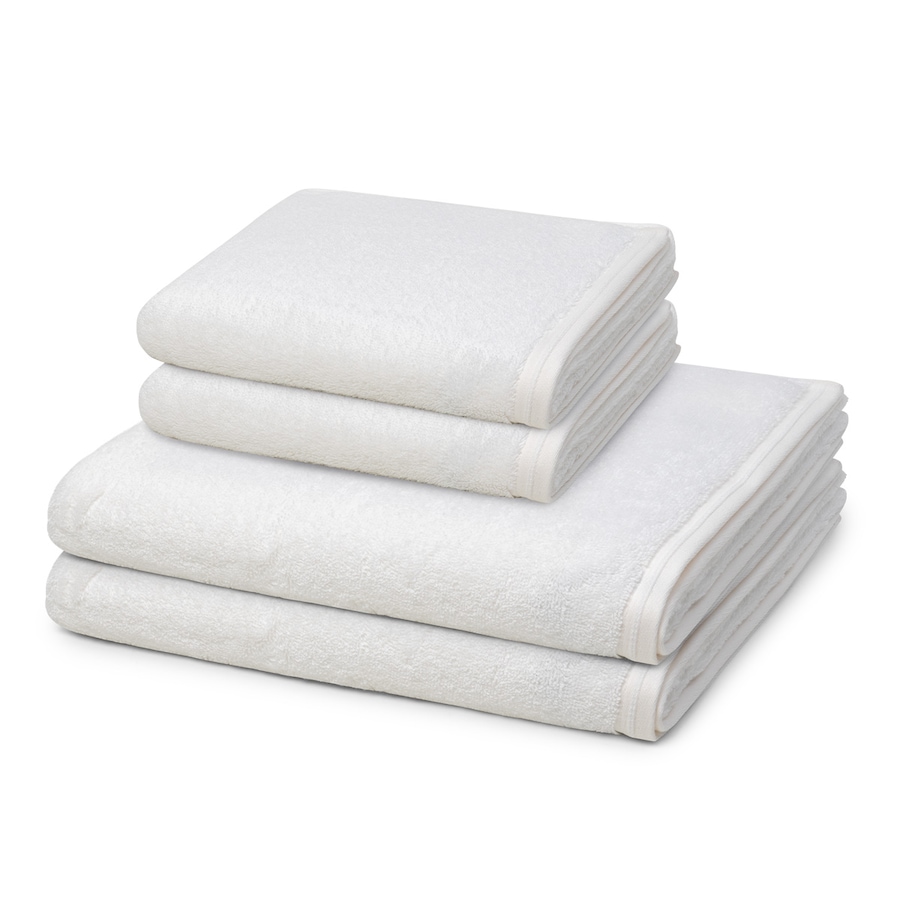 Vossen Vegan Life 4-teilig Handtuch-Set Weiß Weiss
