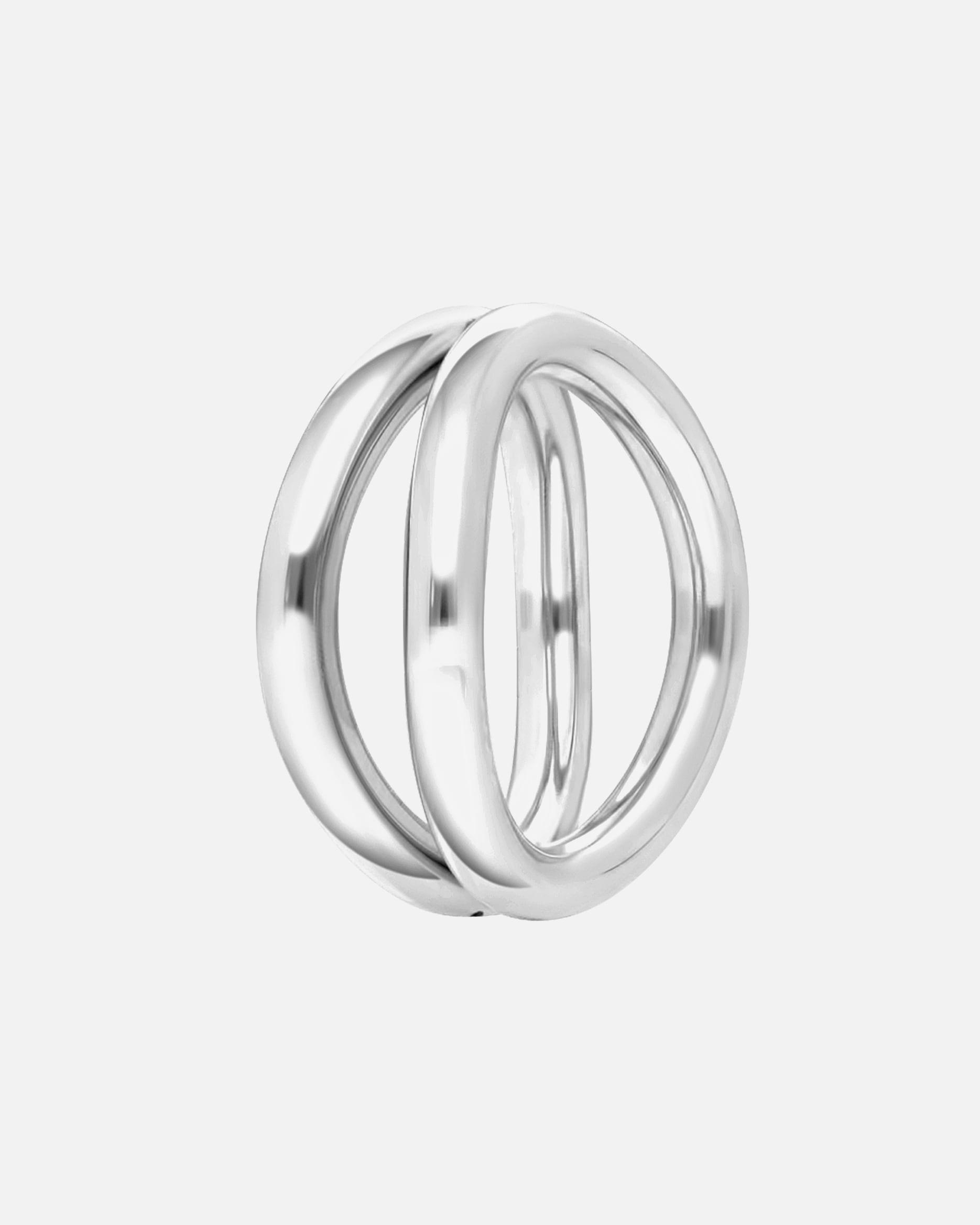 Ring für Weiblich Lucardi Ringe 'Amandine' Stahl Silber - 53mm