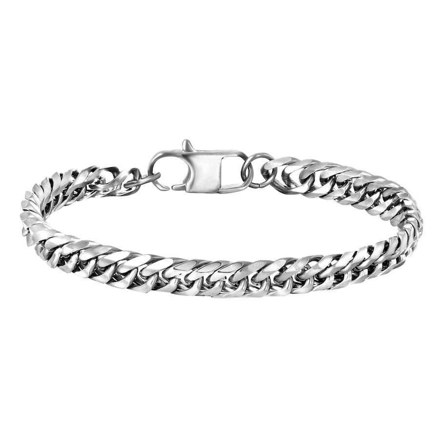 Lucardi Armband Stahl silbern 21.0mm Damen