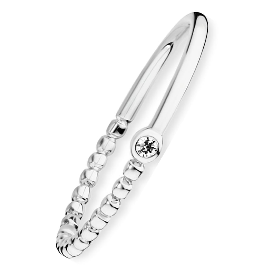 caï Damenring 925er Silber 50 Weiss Damen