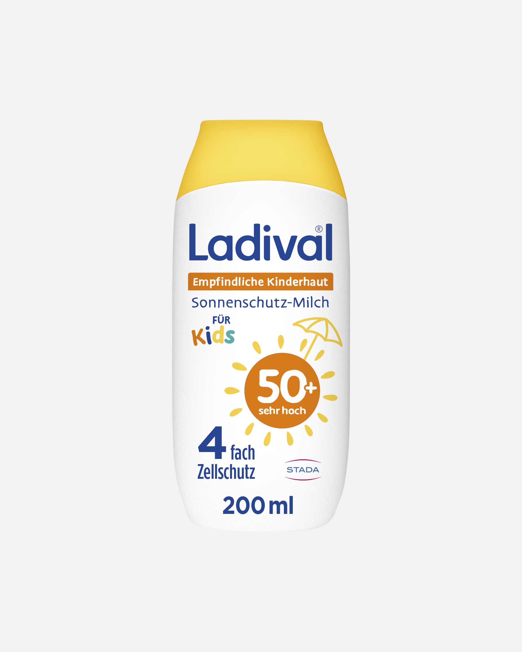 Sonnencreme für Unisex Ladival empfindliche Kinderhaut Milch LSF 50+ 200 ml