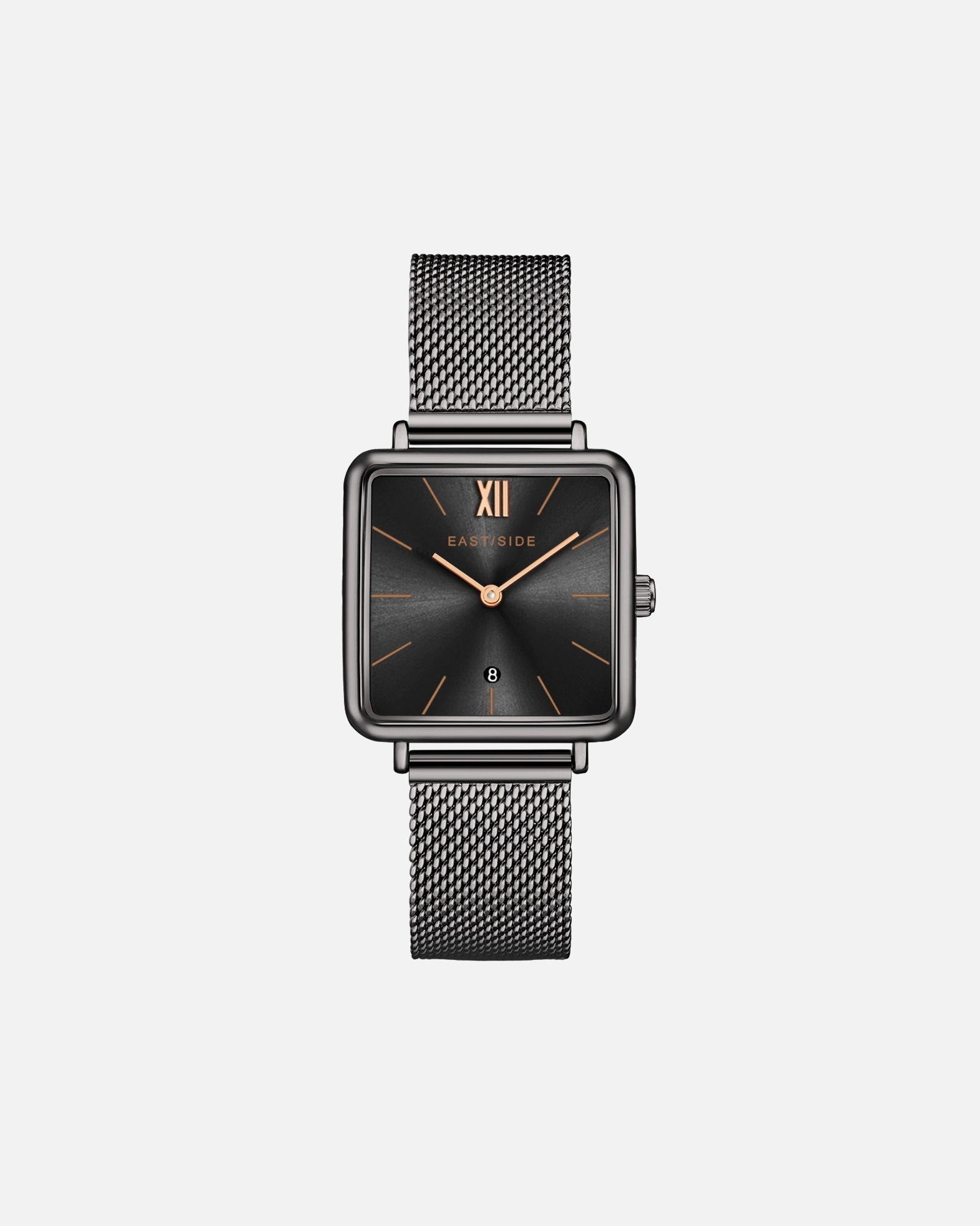 Uhr für Weiblich Eastside Quarzuhr Grand in Anthrazit Edelstahl in Anthrazit 37,6 mm