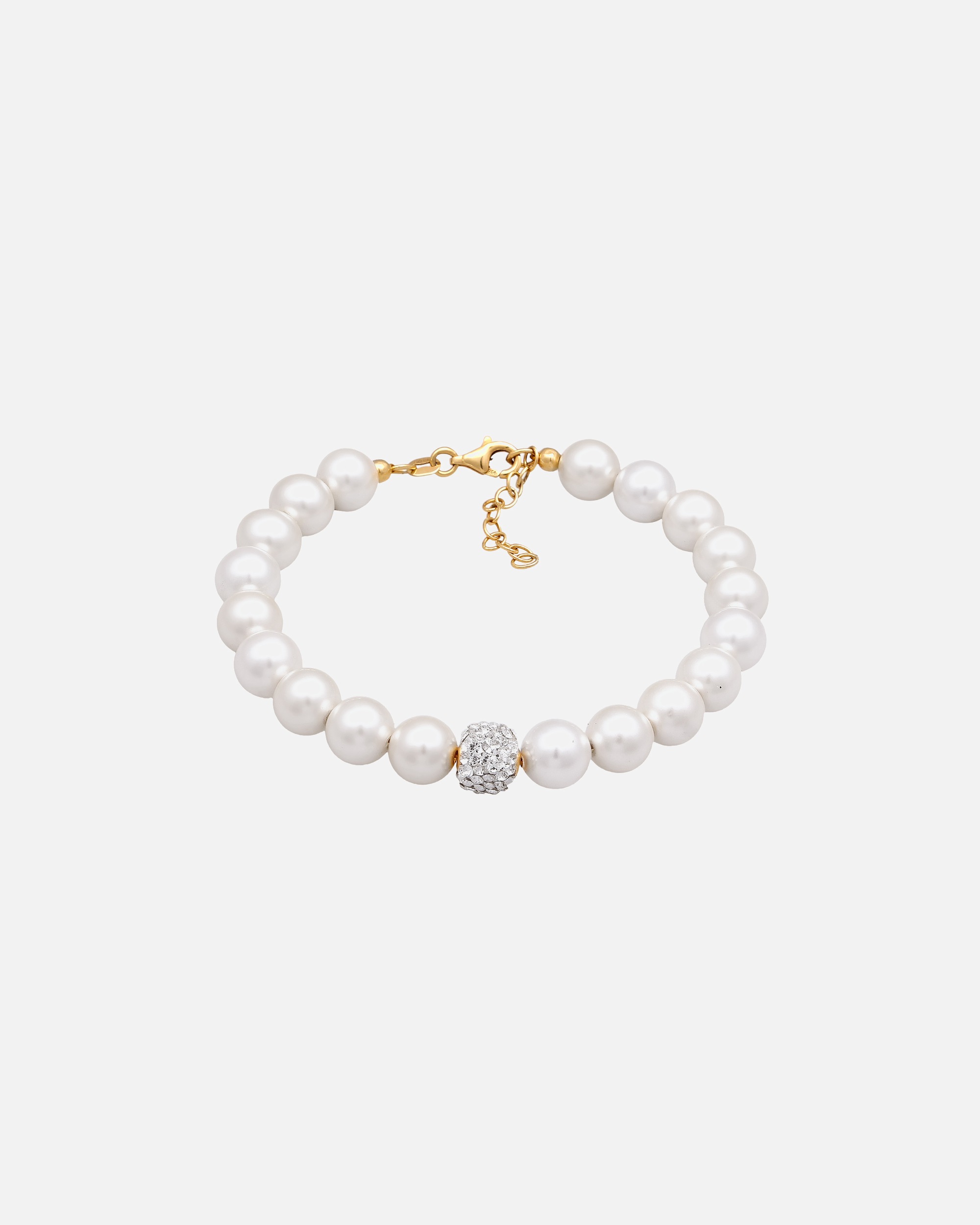 Armband für Weiblich Elli Synthetische Perlen 925 Silber, mit Kristallen von Swarovski® 16