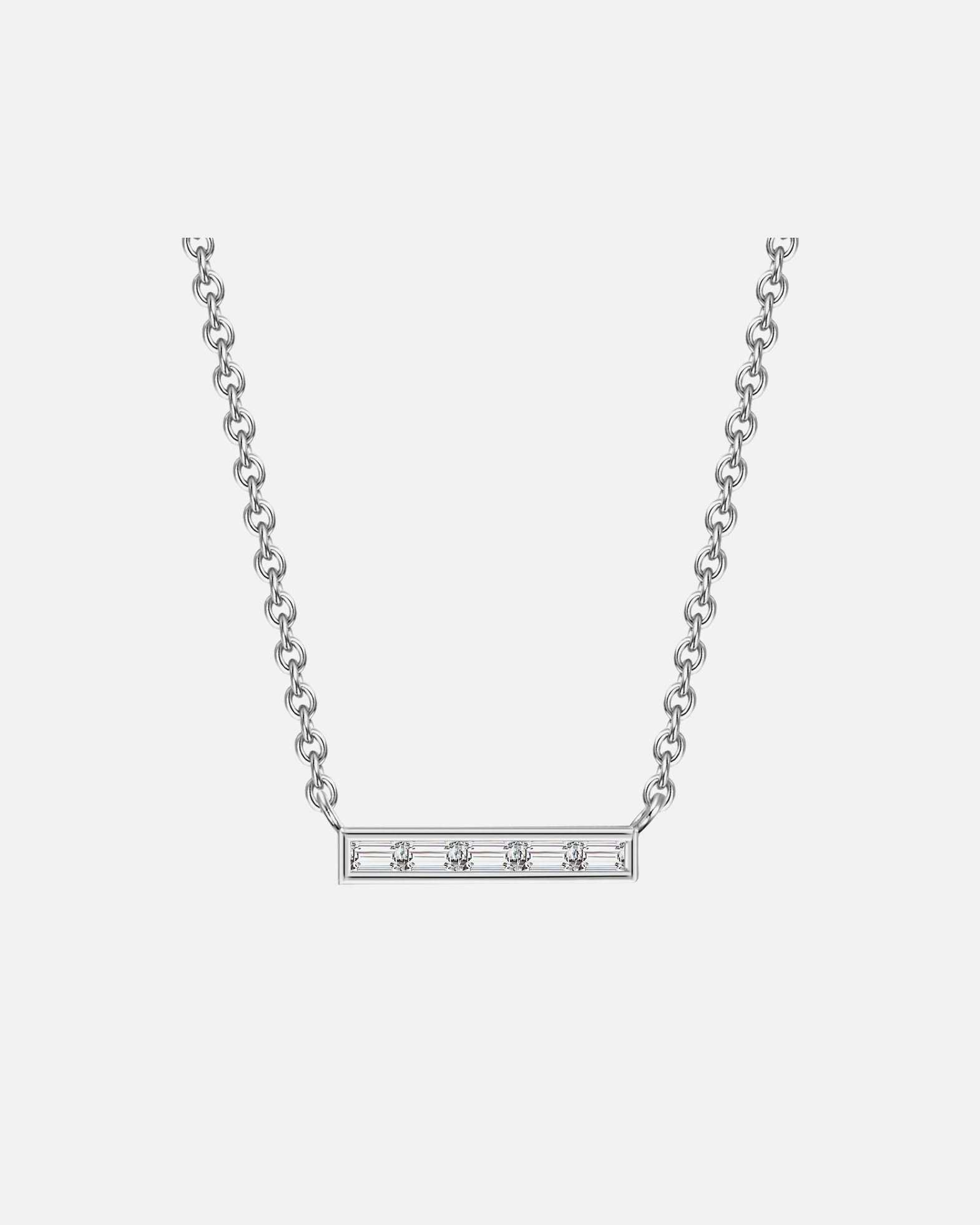 Halskette für Weiblich Glanzstücke München Halskette Sterling Silber Zirkonia in Silber 40,0 cm Basiskette + 5,0 cm Verlängerung
