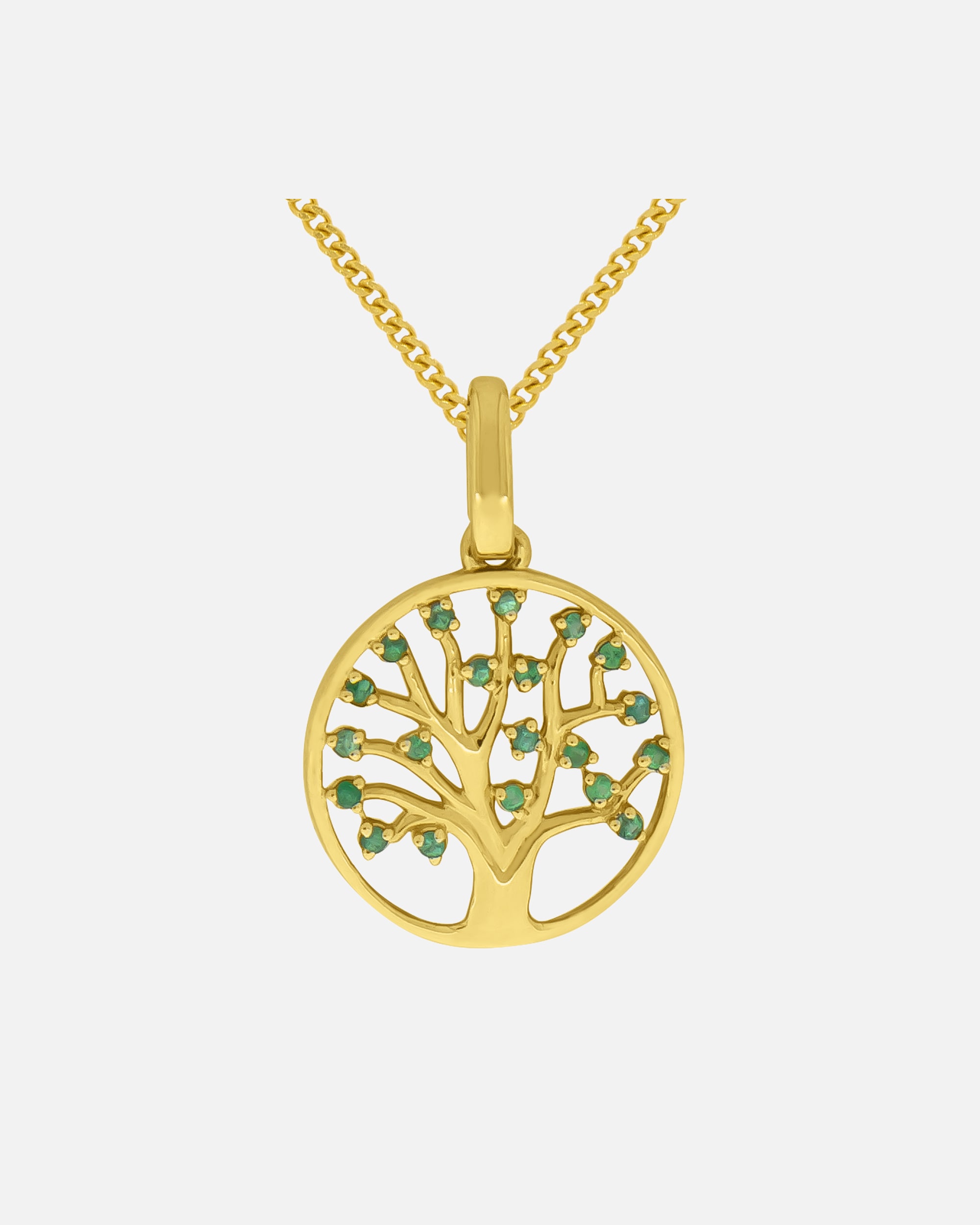 Halskette für Weiblich Fascination by Ellen K. Halskette 375/- Gold Smaragd grün 42/45cm