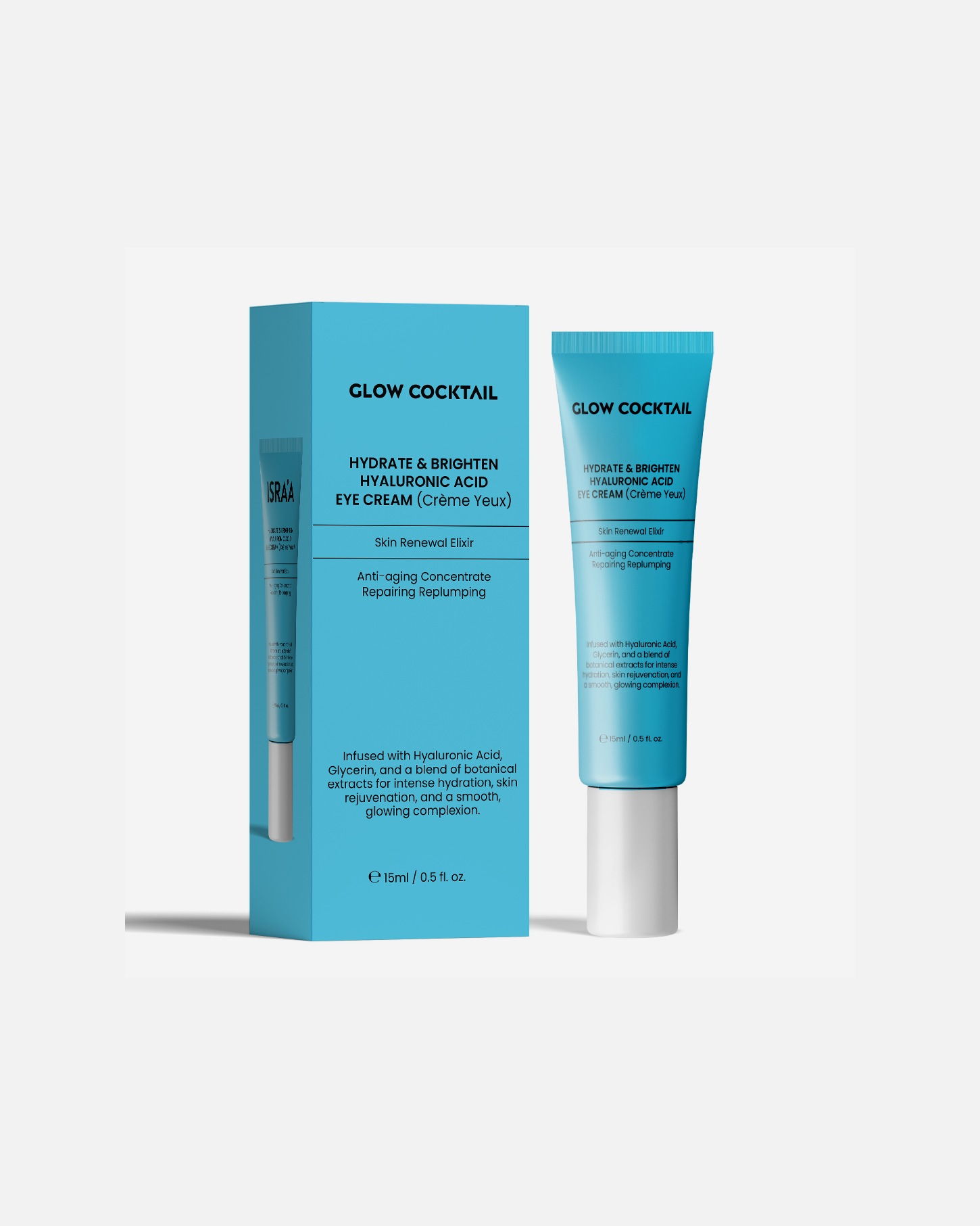 Hyaluronsäure Serum für Weiblich Glow Cocktail Hydro Bright Eye 15 ml