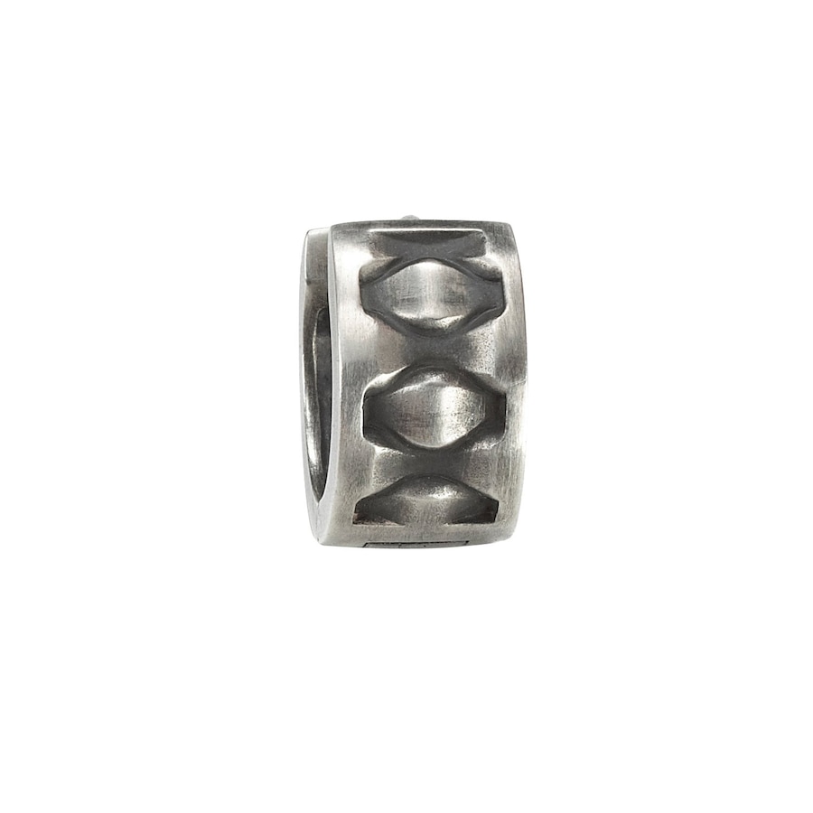 caï Creolen 925er Silber One Size Weiss Herren