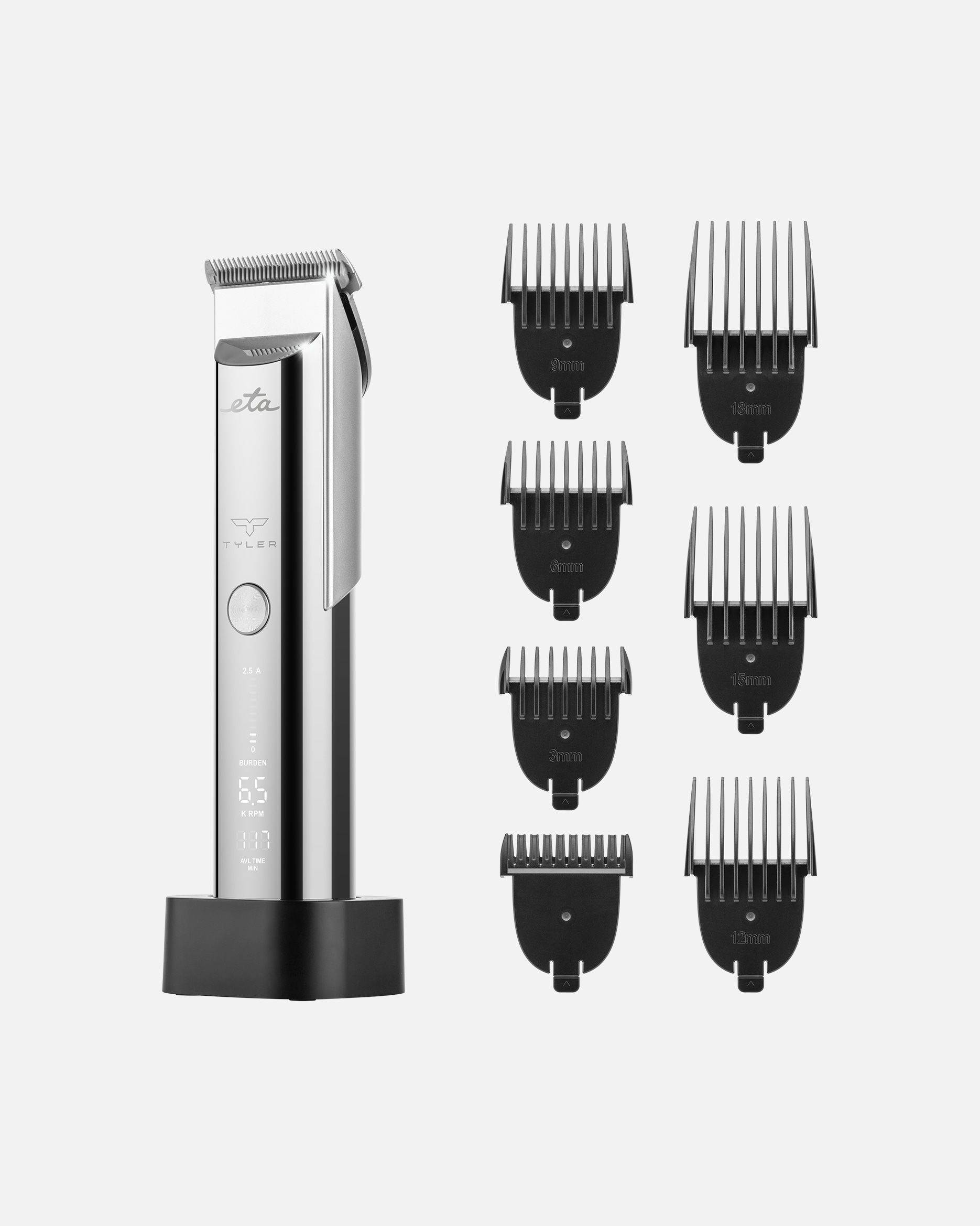 Haarschneider für Unisex eta Default Brand Line Haar- und Bartschneider Tyler Silber