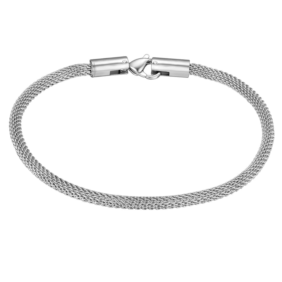 True Rebels Armband aus Edelstahl in silber 21 cm Herren