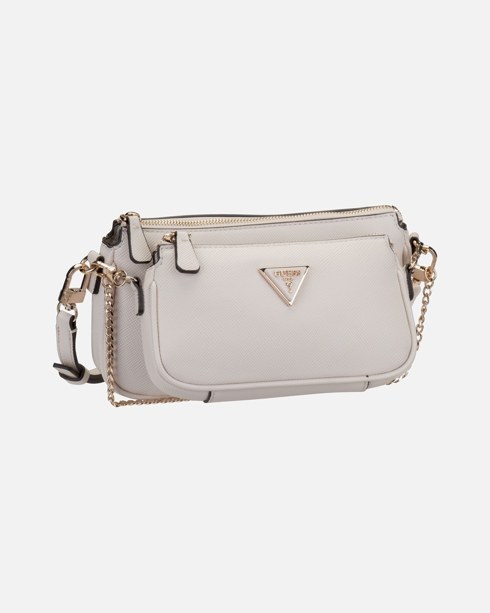Umhängetasche für Weiblich Guess Umhängetasche Noelle II Double Pouch CB Bone