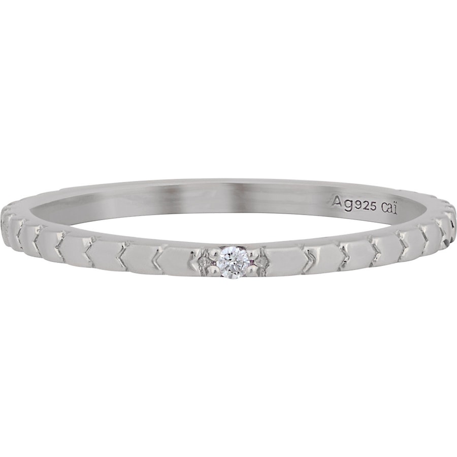 caï Caï Damen-Damenring 925er Silber Zirkonia 56 32016383 Damen