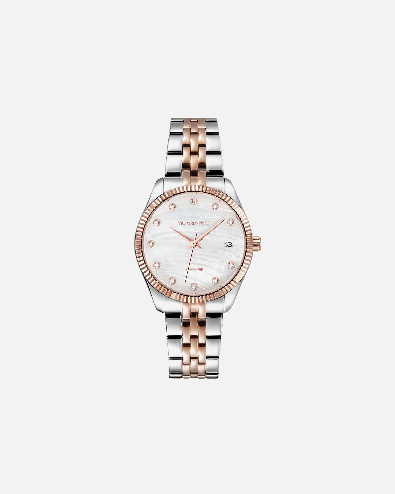 Uhr für Unisex Victoria Hyde London Rose mary Rose Gold & Silber
