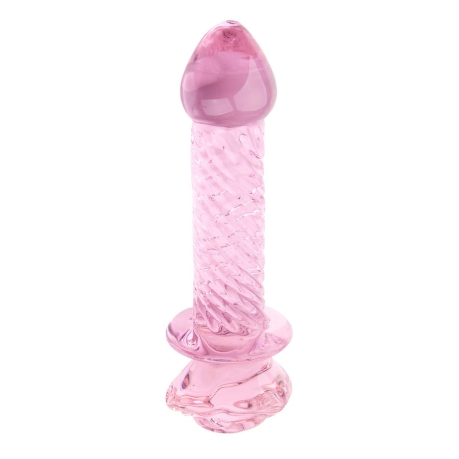 Intima Crystal Rose Glass Wand Rosa