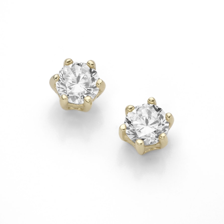 Luigi Merano Ohrstecker mit Zirkonia, Gold 375 Onesize Damen