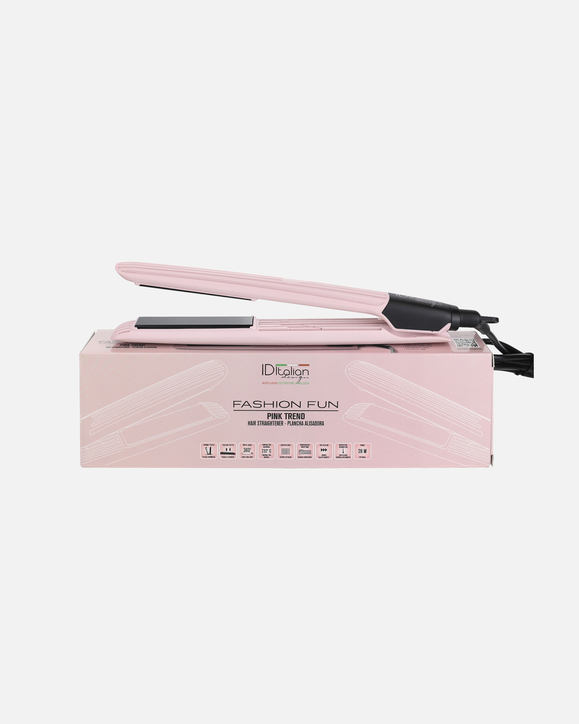 Glätteisen für Weiblich Italian Design BÜGELEISEN FASHION FUN PINK 1 pieza