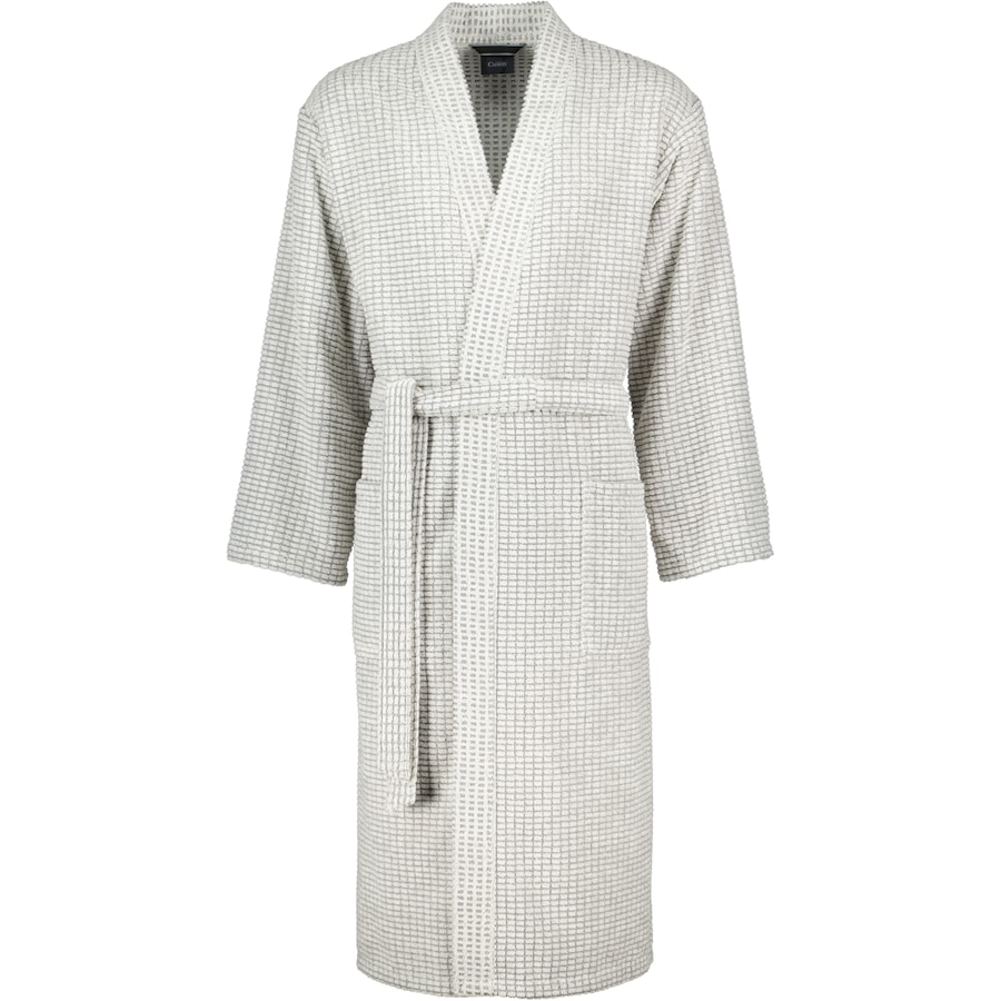 Cawö Bademäntel Herren Kimono 6536 natur-stein - 37 XL
