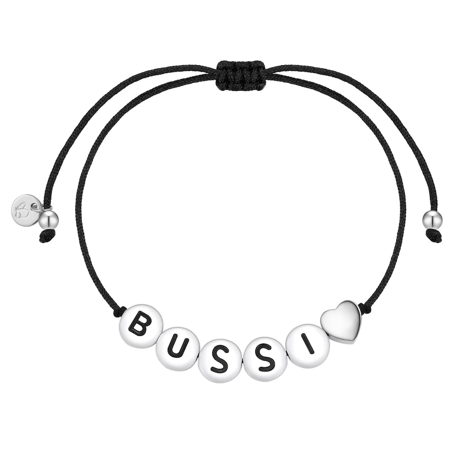 Glanzstücke München Armband Herz/BUSSI aus Sterling Silber in silber 15,0 - 22,0 cm, flexibel einstellbar Damen
