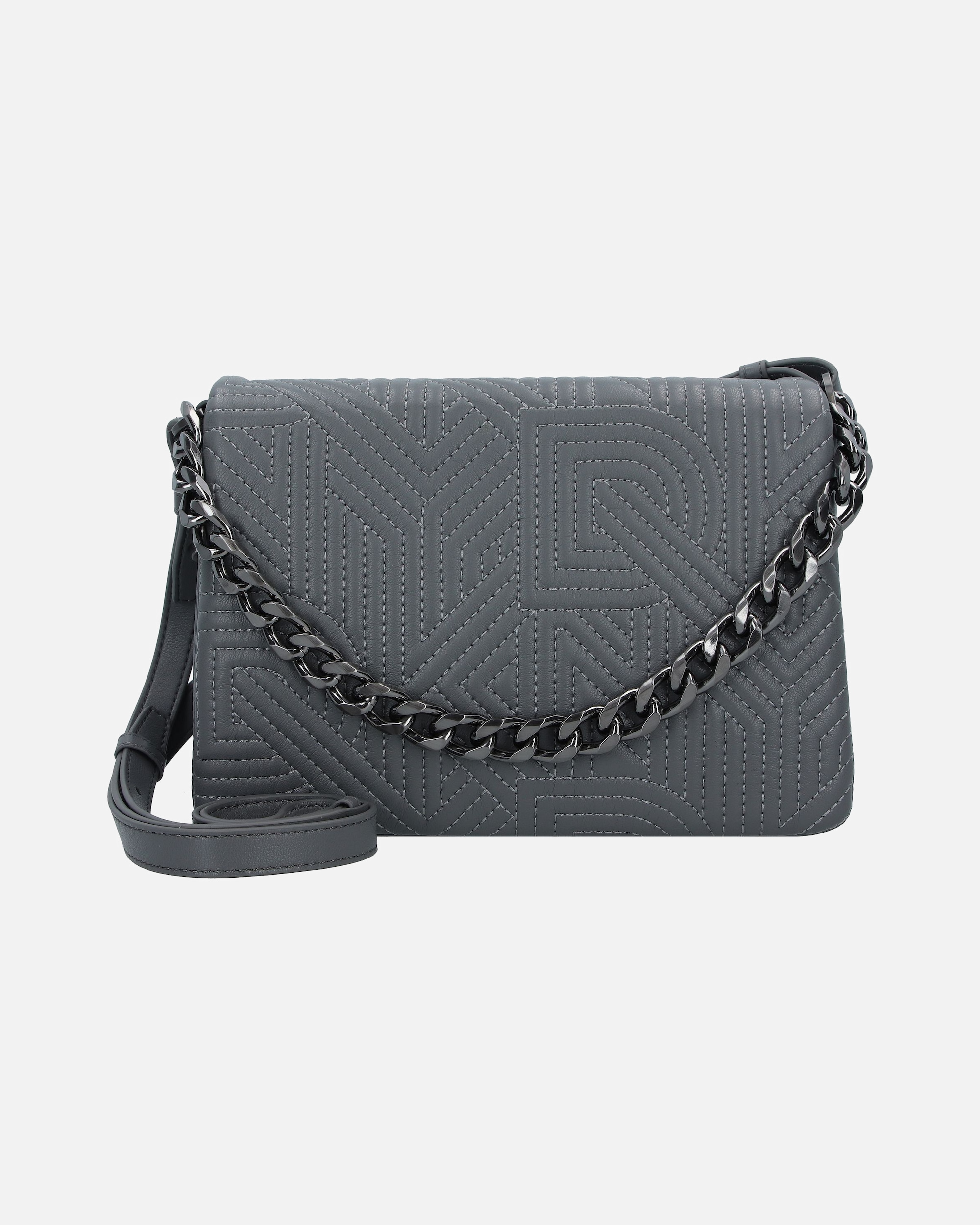 Handtasche für Weiblich DKNY Desiree Schultertasche dark gray