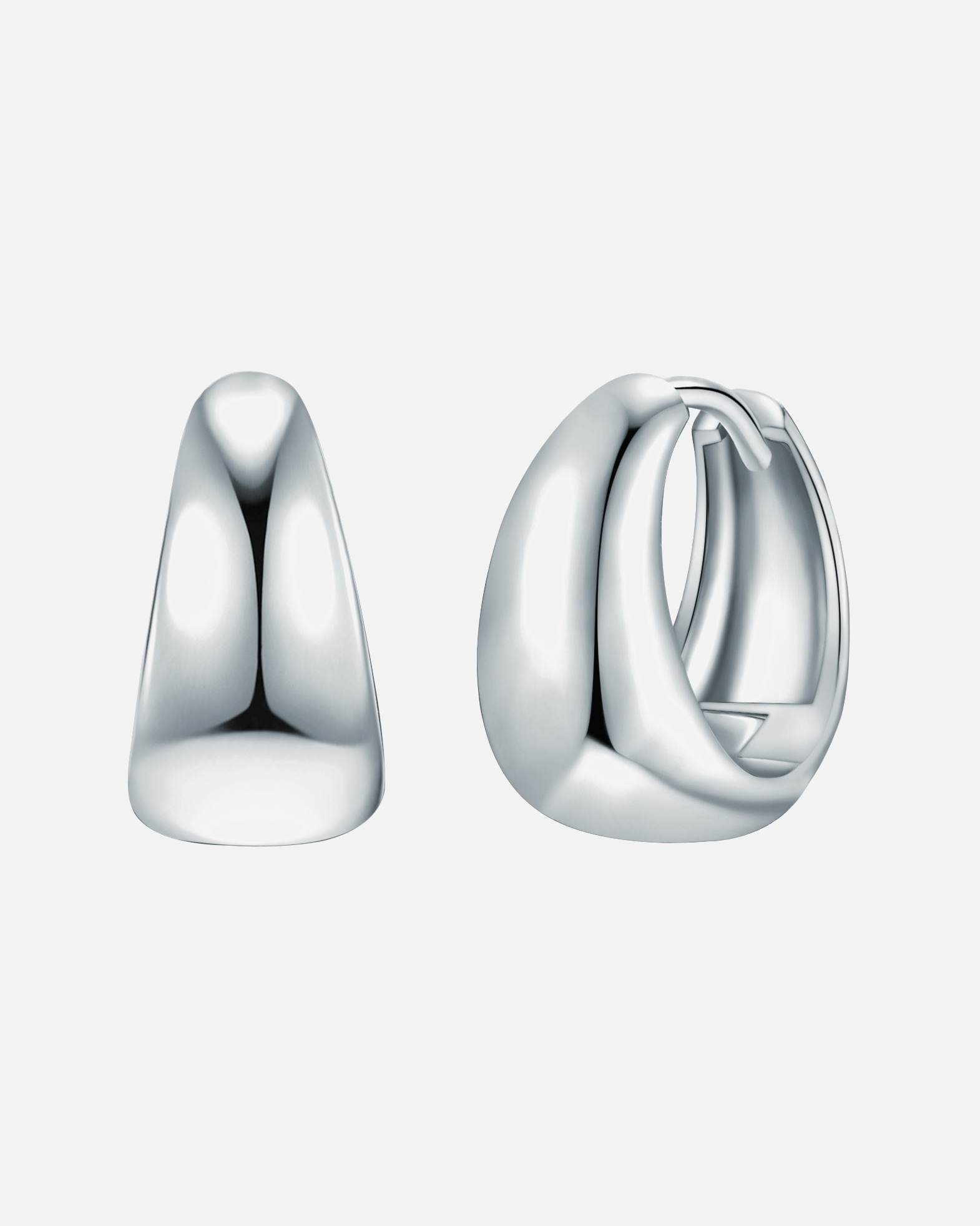 Creolen für Weiblich Rafaela Donata Creolen aus Sterling Silber in Silber 14,8 mm