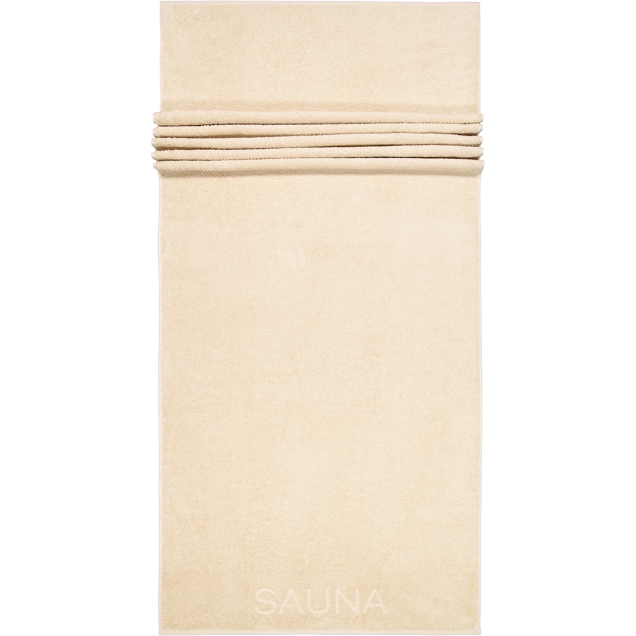 Cawö Saunatücher Pure 6501 beige - 370 80x200 cm