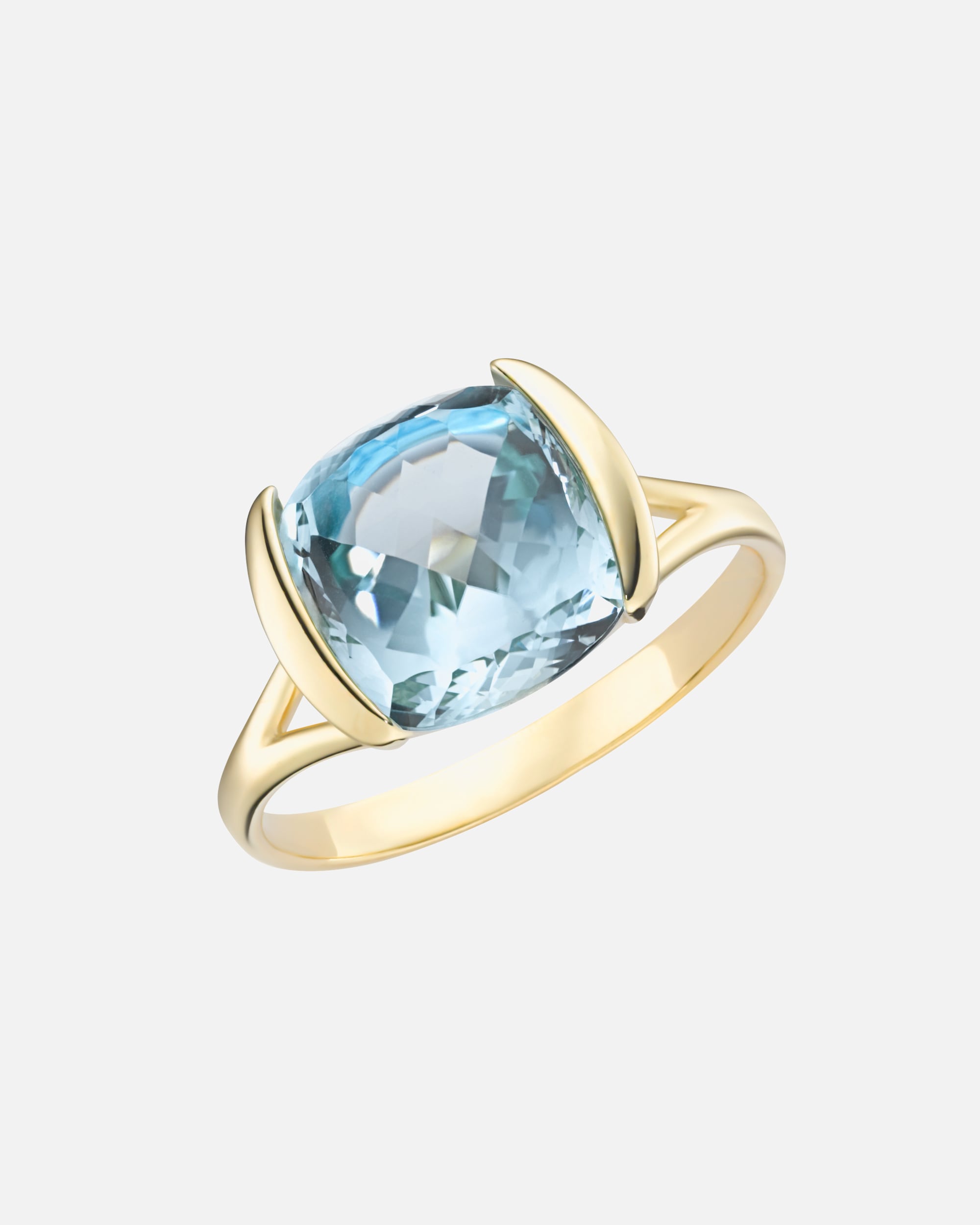 Ring für Weiblich Luigi Merano Ring mit quadrat. / abgerundeten Edelstein, Gold 375 50