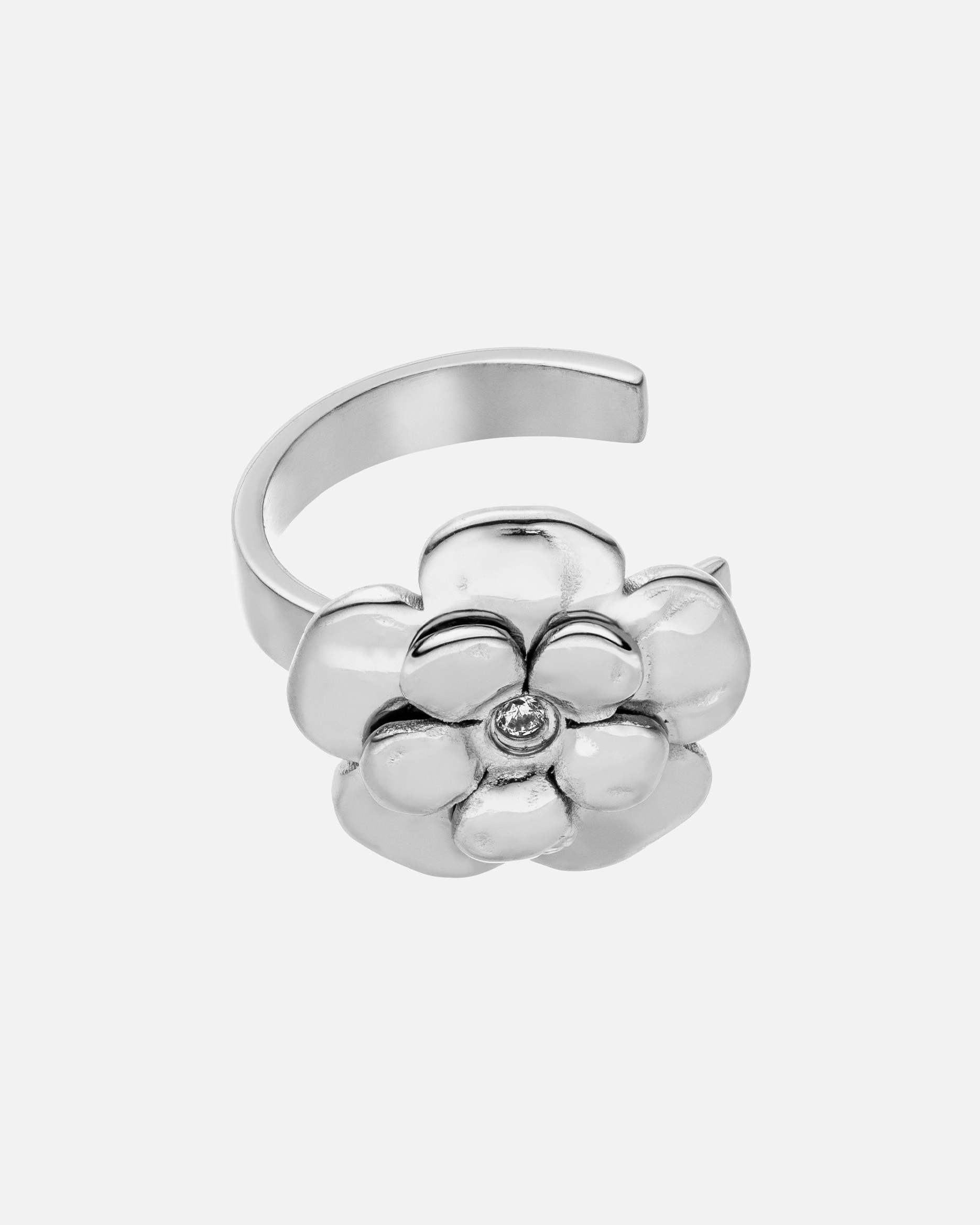 Ohrringe für Unisex Purelei Flower Earcuff 100% Edelstahl Silver