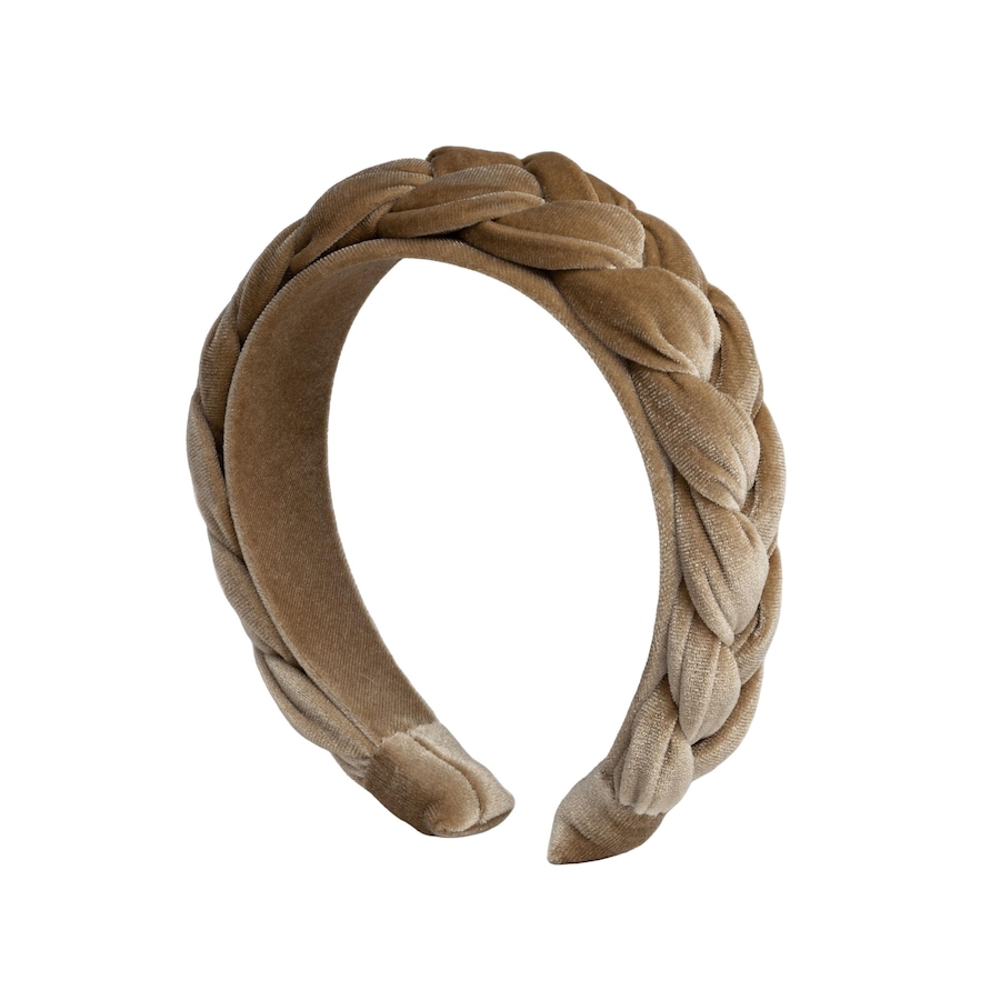 Filippa Firenze Haarreif Scarcela mit geflochtenem Samt-Design grün