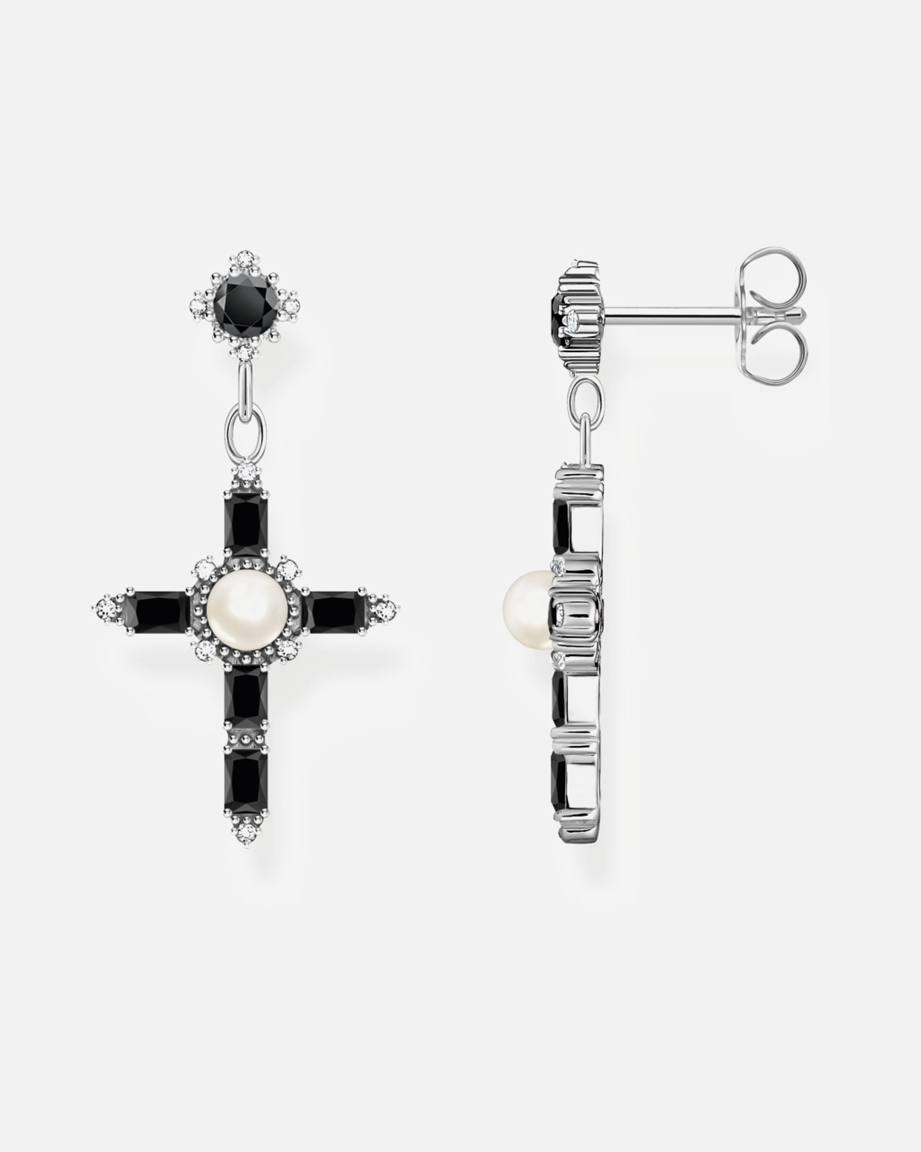 Ohrringe für Weiblich Thomas Sabo Ohrhänger 925er Silber schwarz