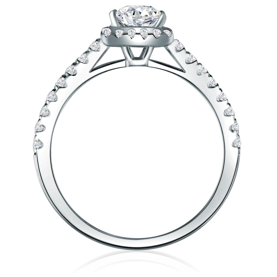 Trilani Ring aus Sterling Silber in silber mit Zirkonia 62 Damen