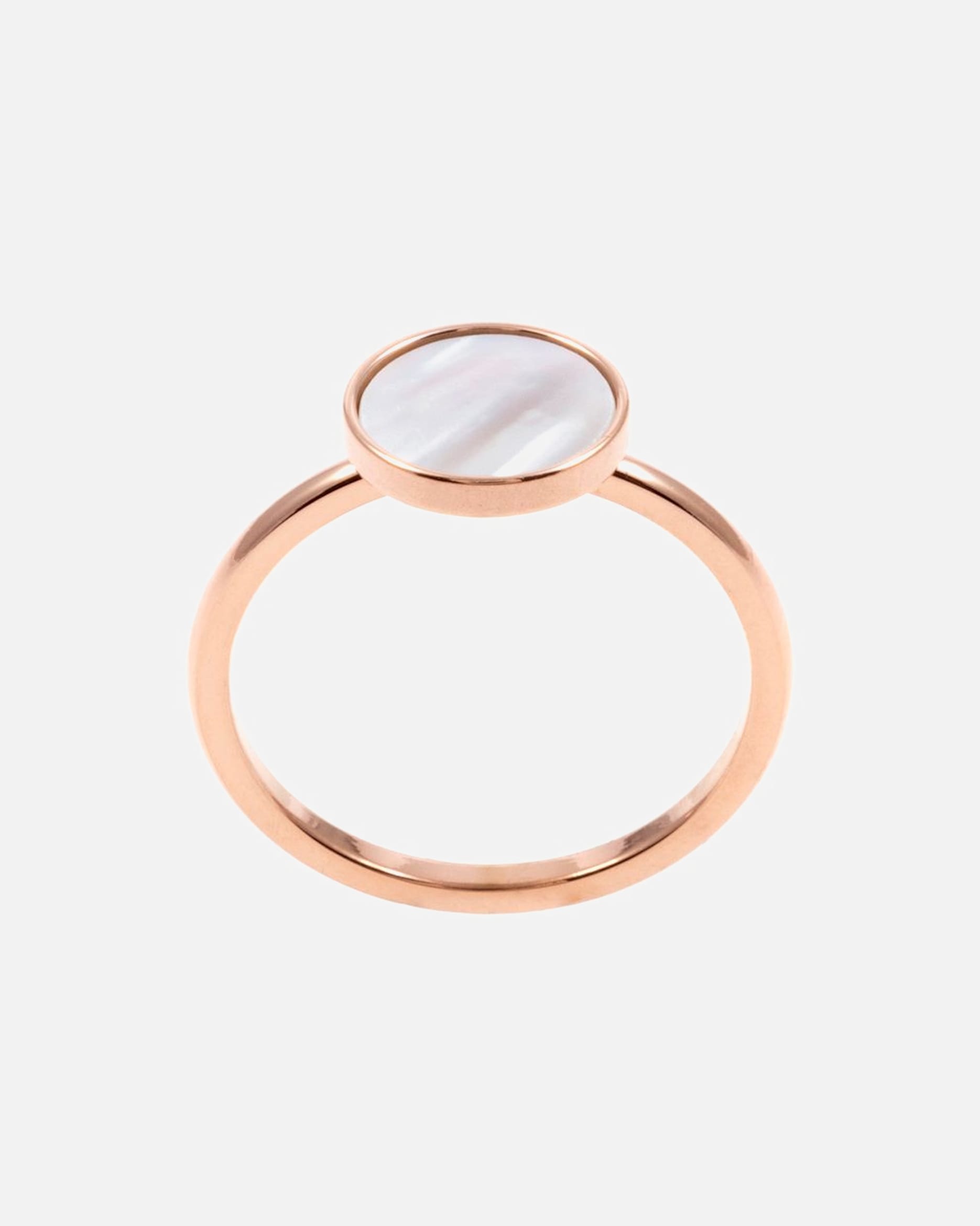 Ring für Weiblich Hey Happiness Default Brand Line Delicate Circle Ring Roségold – Edelstahl Ring 57