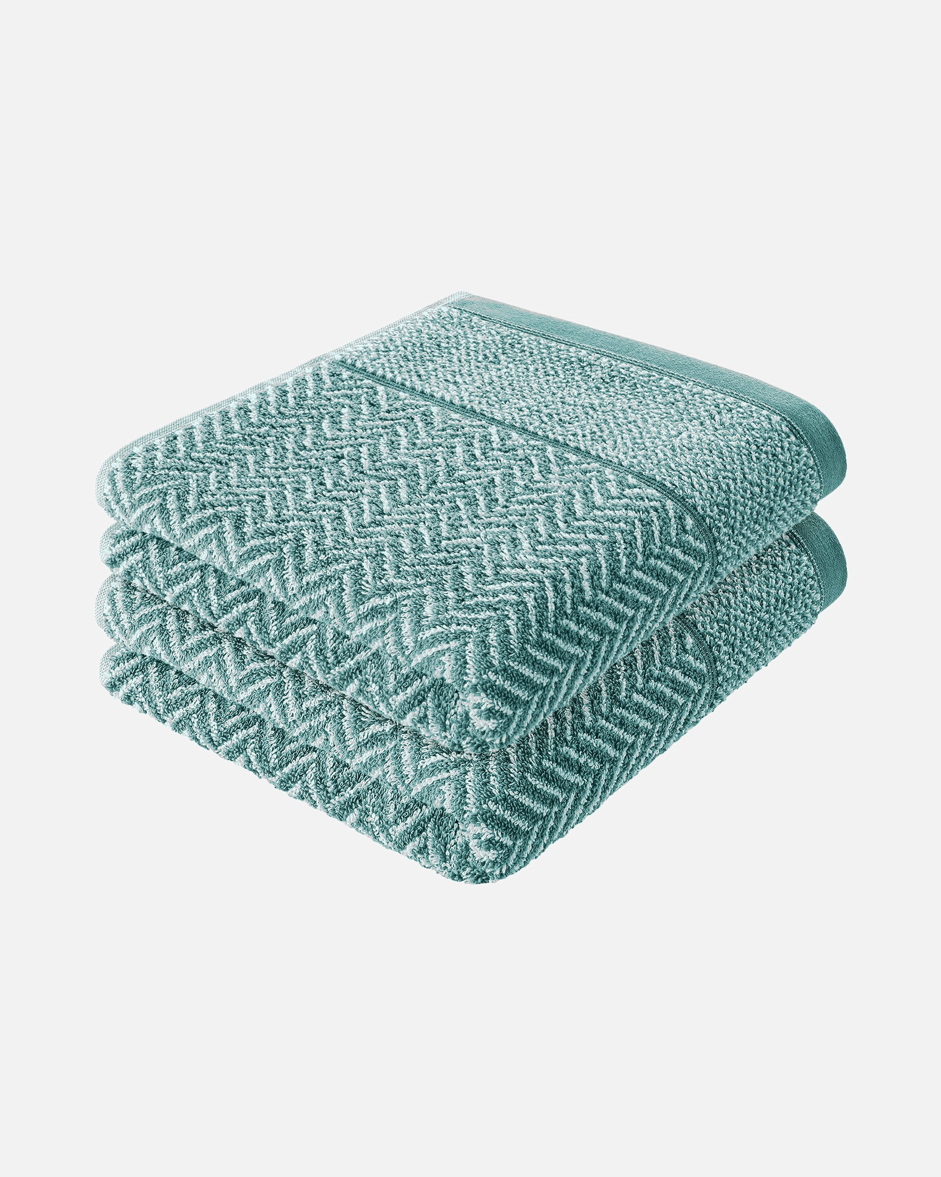 Handtuch für Unisex Herzbach Home Default Brand Line Handtuch Italiana 2er-Set gemustert Gruen