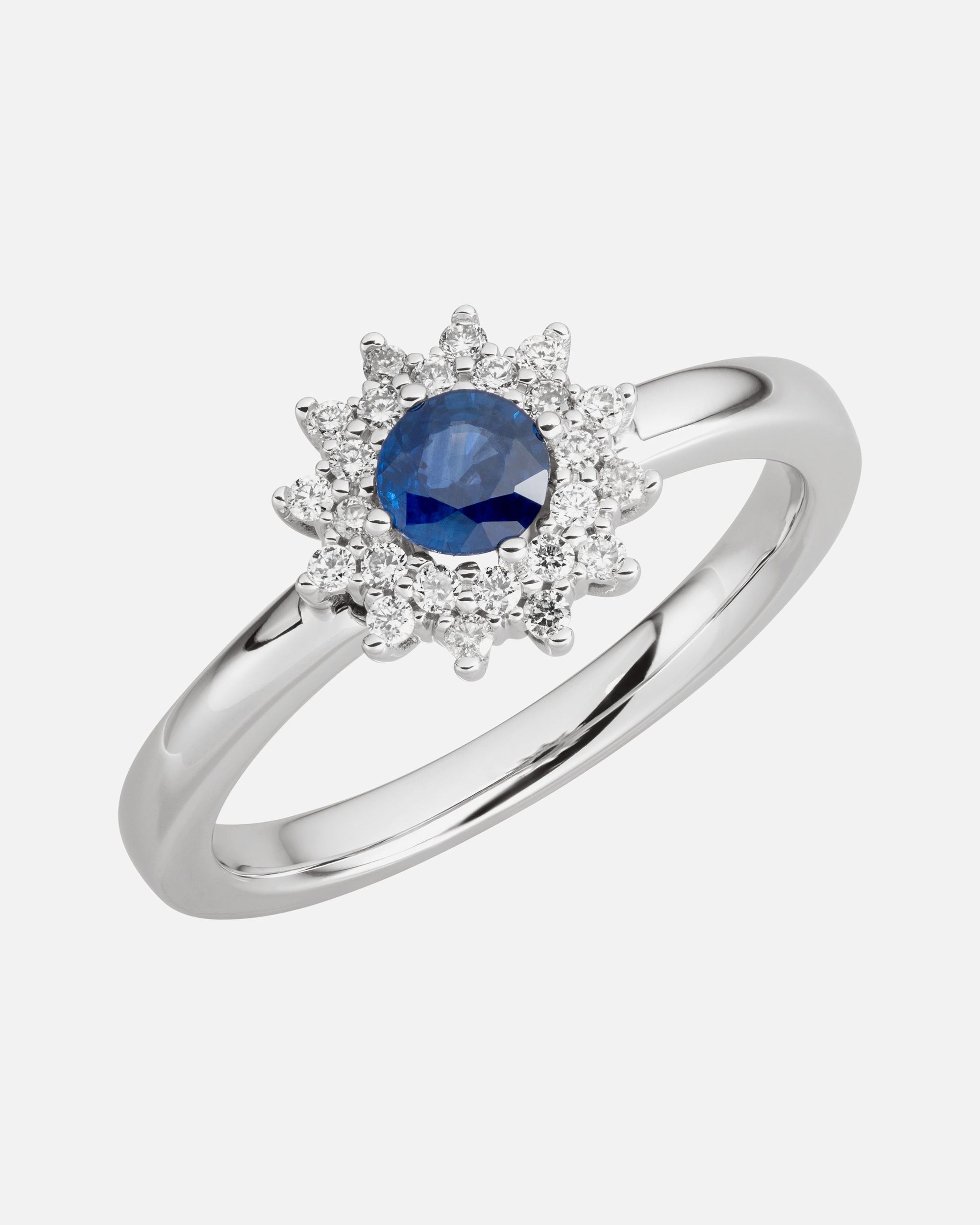Ring für Weiblich Orolino Ring 585/- Gold Safir blau 0.1900 Karat 060 (19,1)